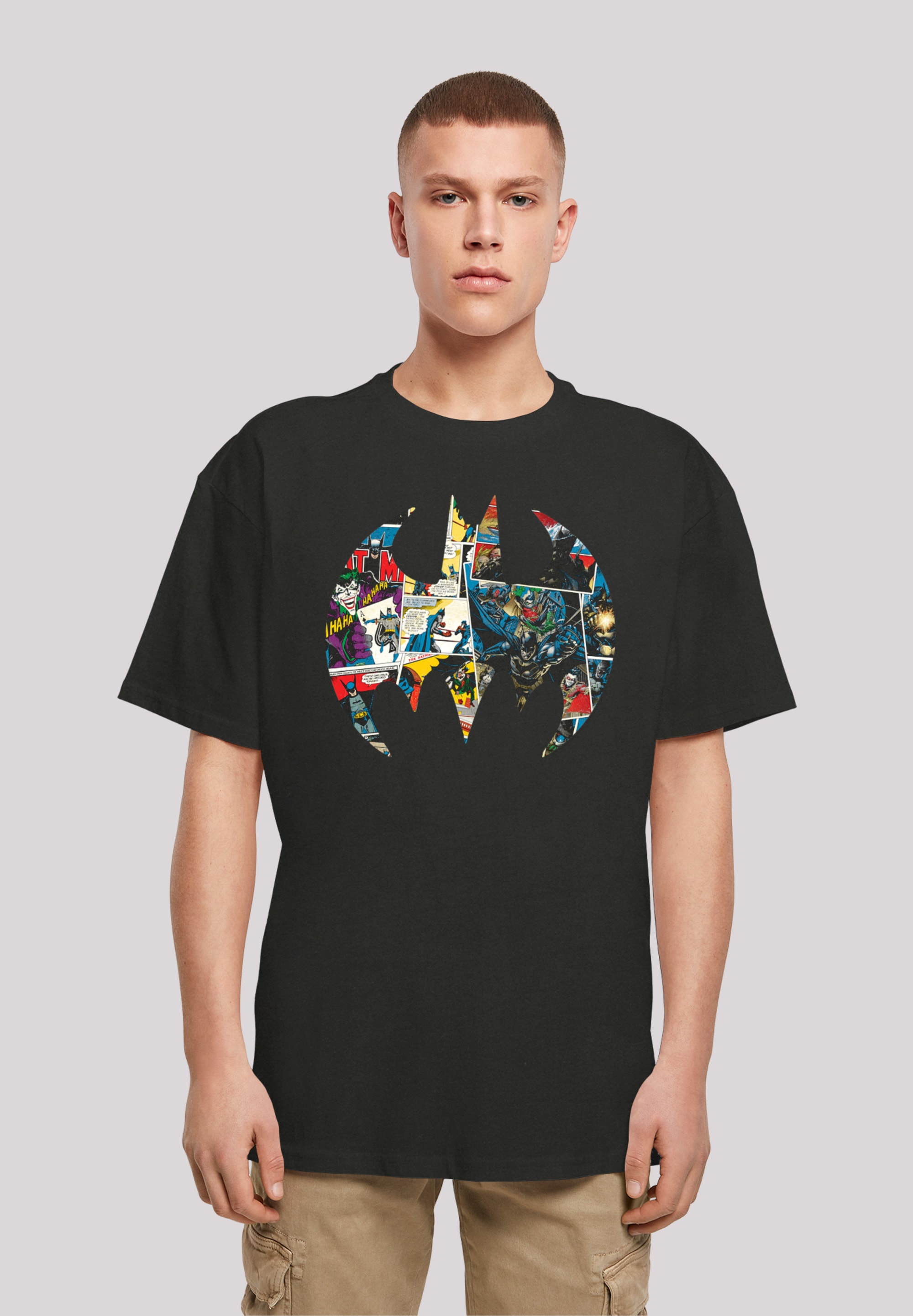 F4NT4STIC T-Shirt "Batman Comic Book Logo", Print