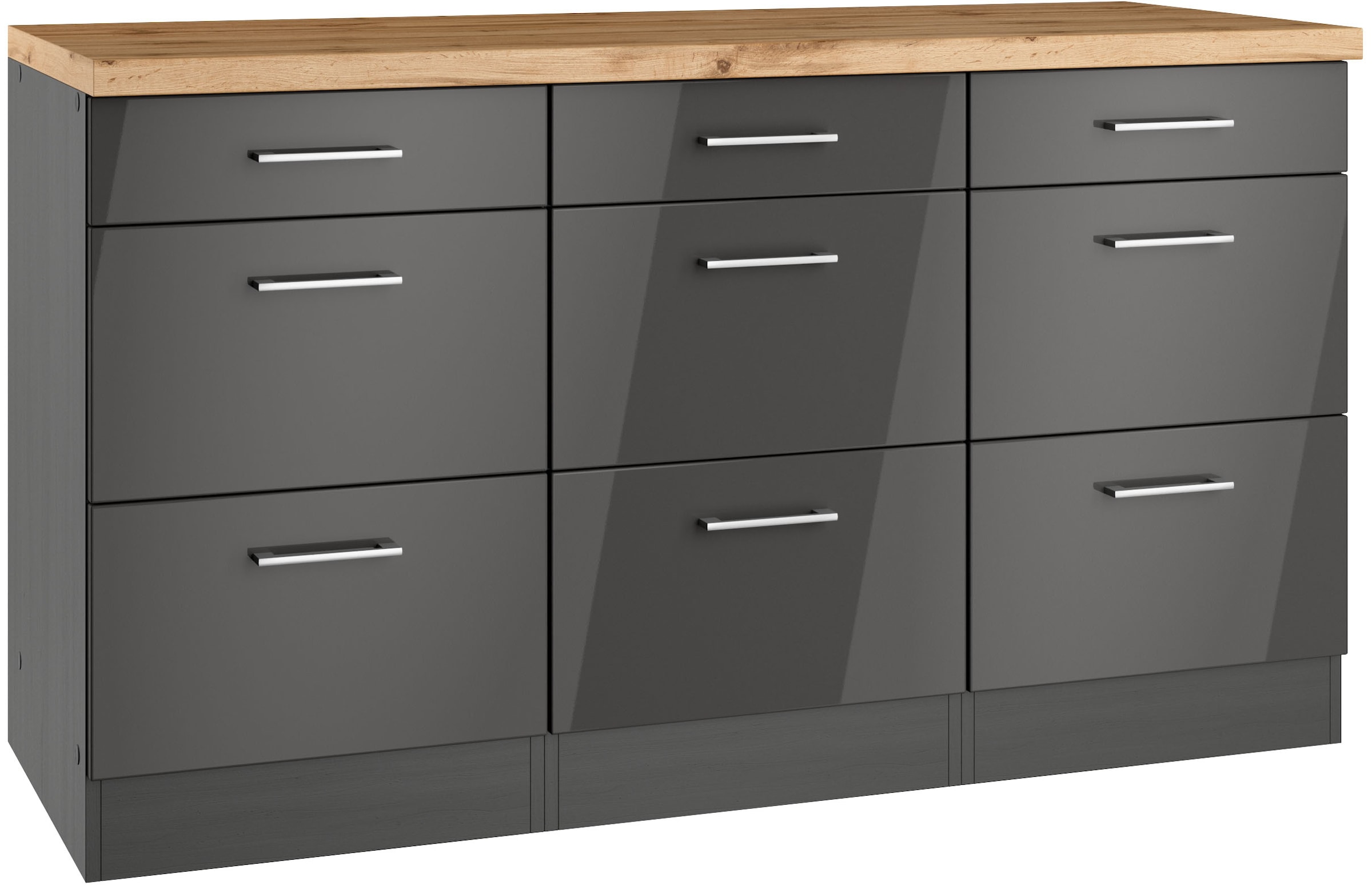 KOCHSTATION Unterschrank "KS-Milan", HELD Möbel,Auszugschrank 150 cm, matte günstig online kaufen