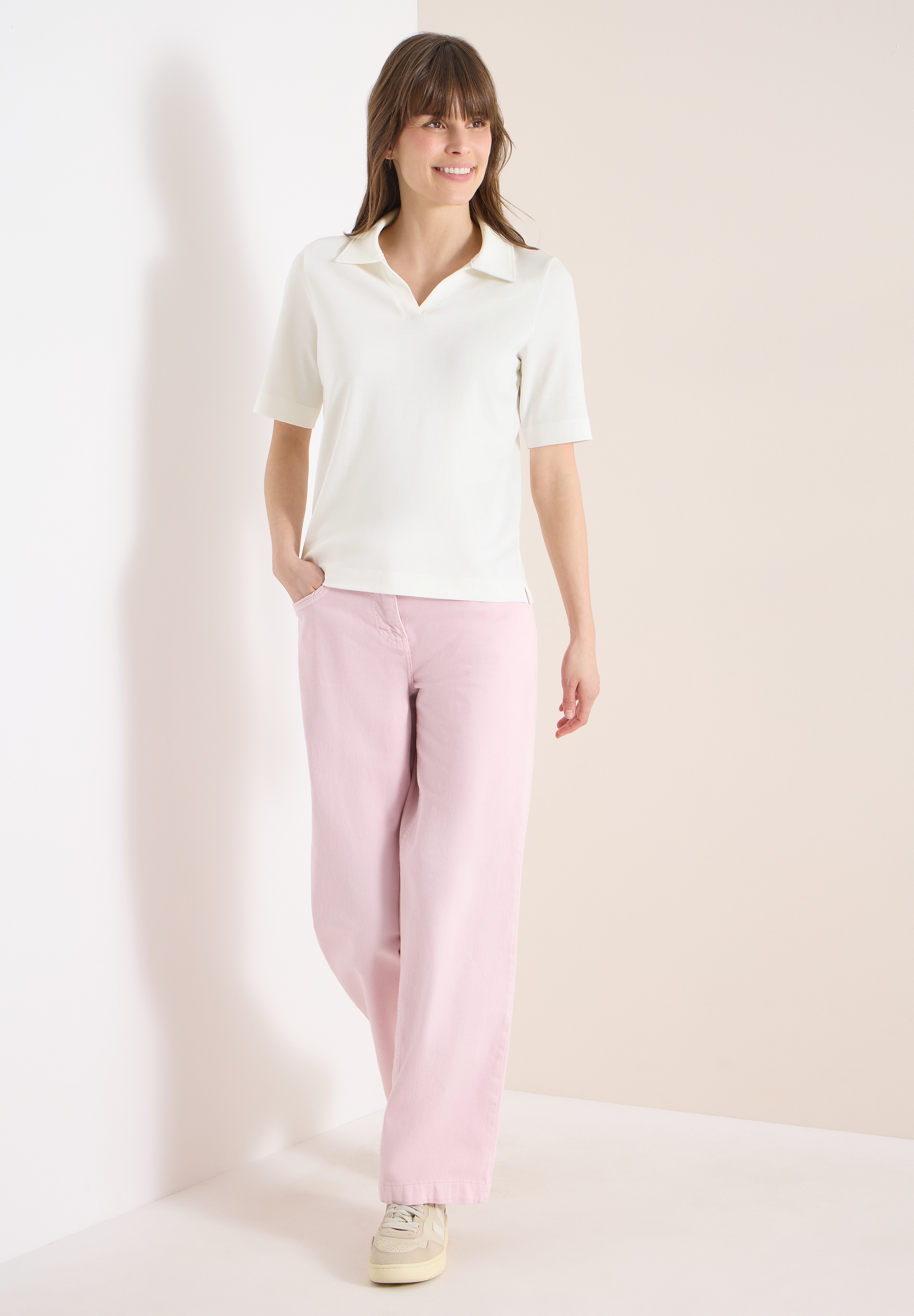 Cecil Poloshirt in Unifarbe