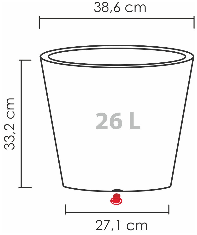 Scheurich Blumentopf »30/238 C-CONE 30«