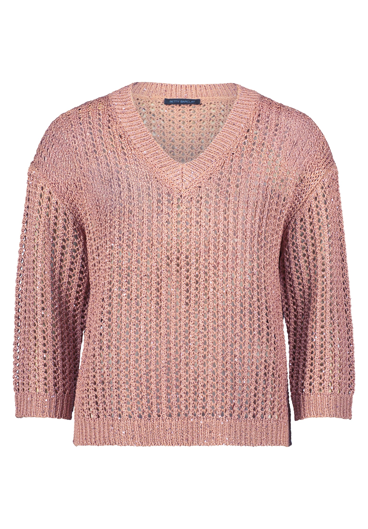 Betty Barclay Strickpullover »Betty Barclay Lochstrick-Pullover mit Pailletten«, (1 tlg.), Glitzer