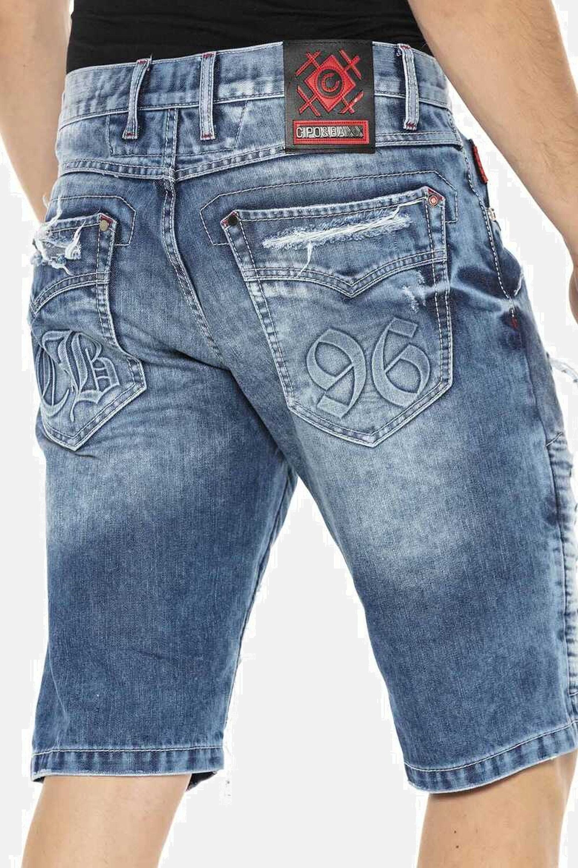 Cipo & Baxx Jeansbermudas »Bermuda & Short«, mit Reißverschluss, CK219