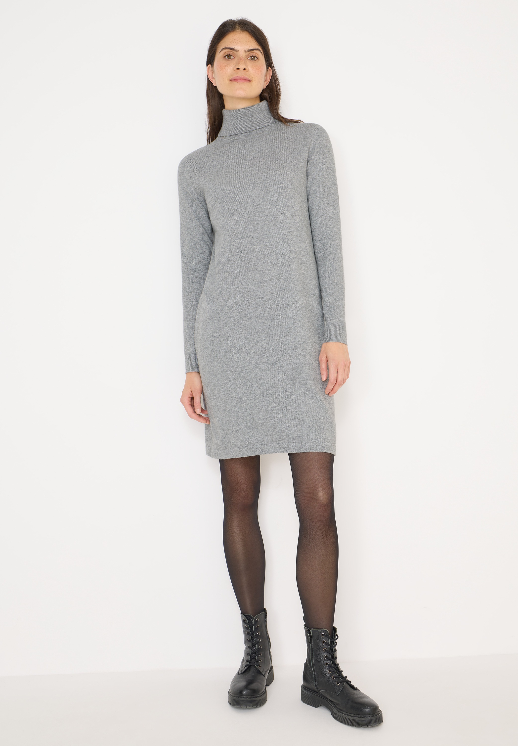 CECIL Knit Dress Grey Size XXL 3
