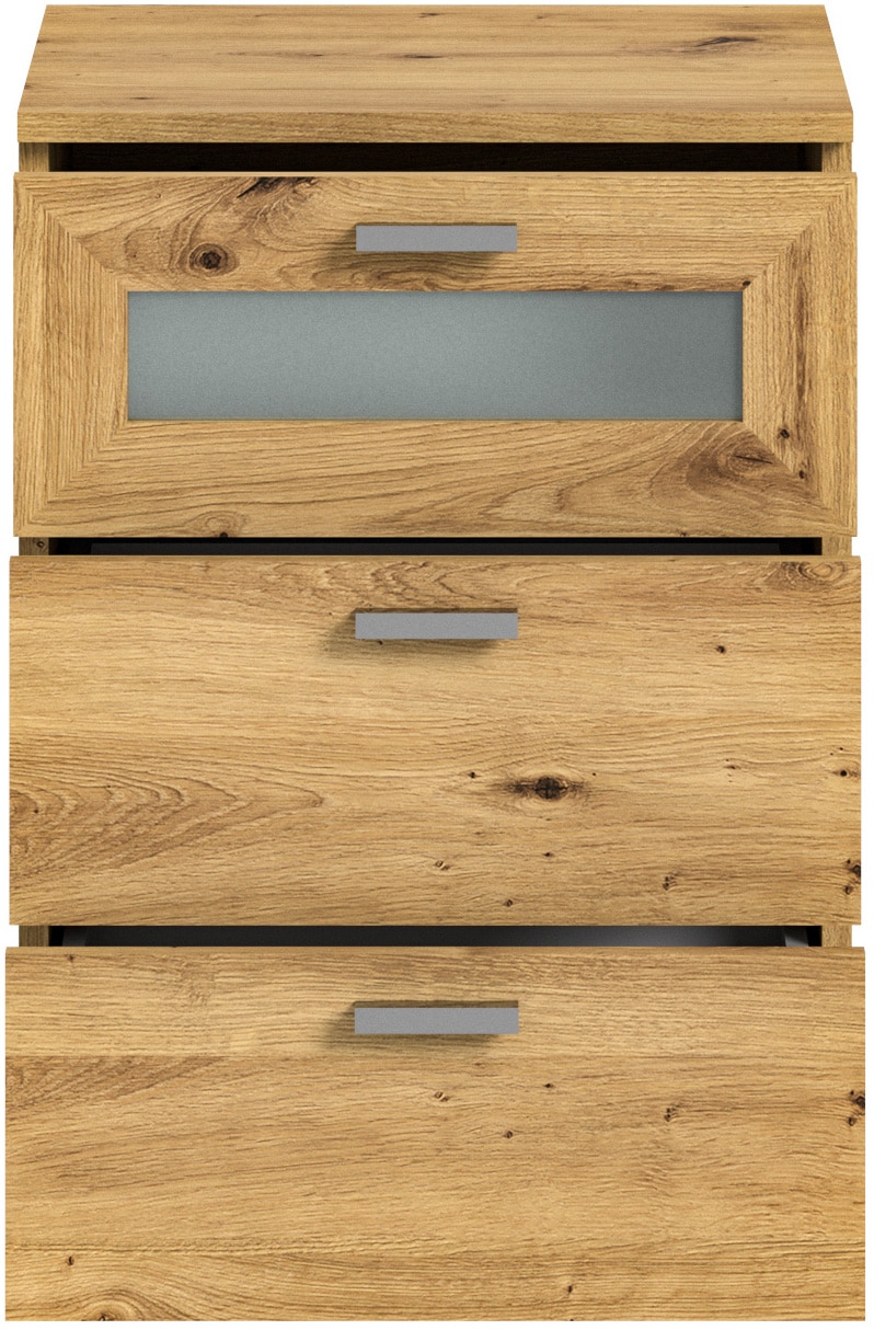 INOSIGN Kommode »Onex, Breite 45 cm, mit Glasfront im Schubkasten,vielseitig einsetzbar«, in verschiedenen Farben, Nachttisch, Nachtschrank