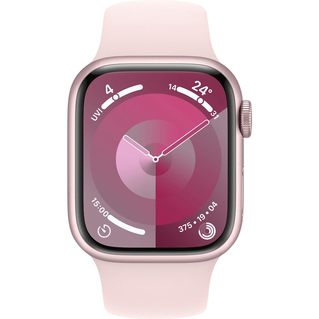 Apple Smartwatch »Watch Series 9 GPS + Cellular 41mm Aluminium S/M«, (Watch OS 10)