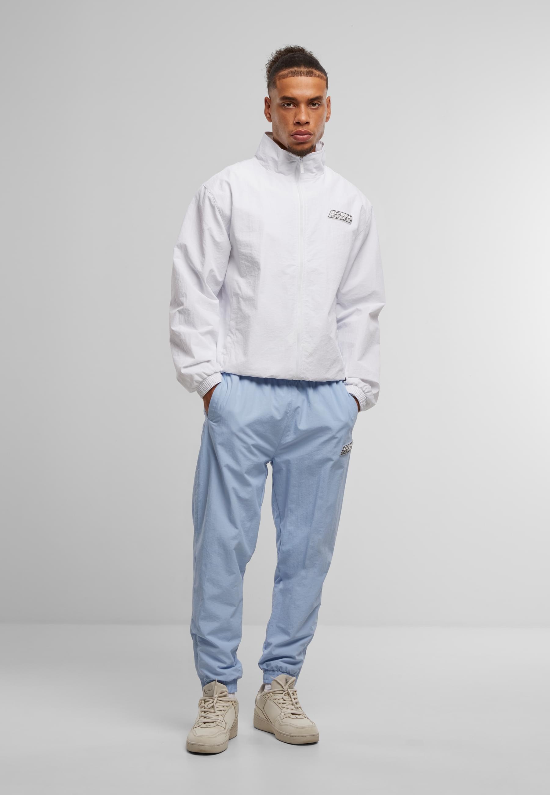 Karl Kani Trainingsjacke »Karl Kani Sport Patch Essential Trackjacket white«, (1 St.), ohne Kapuze