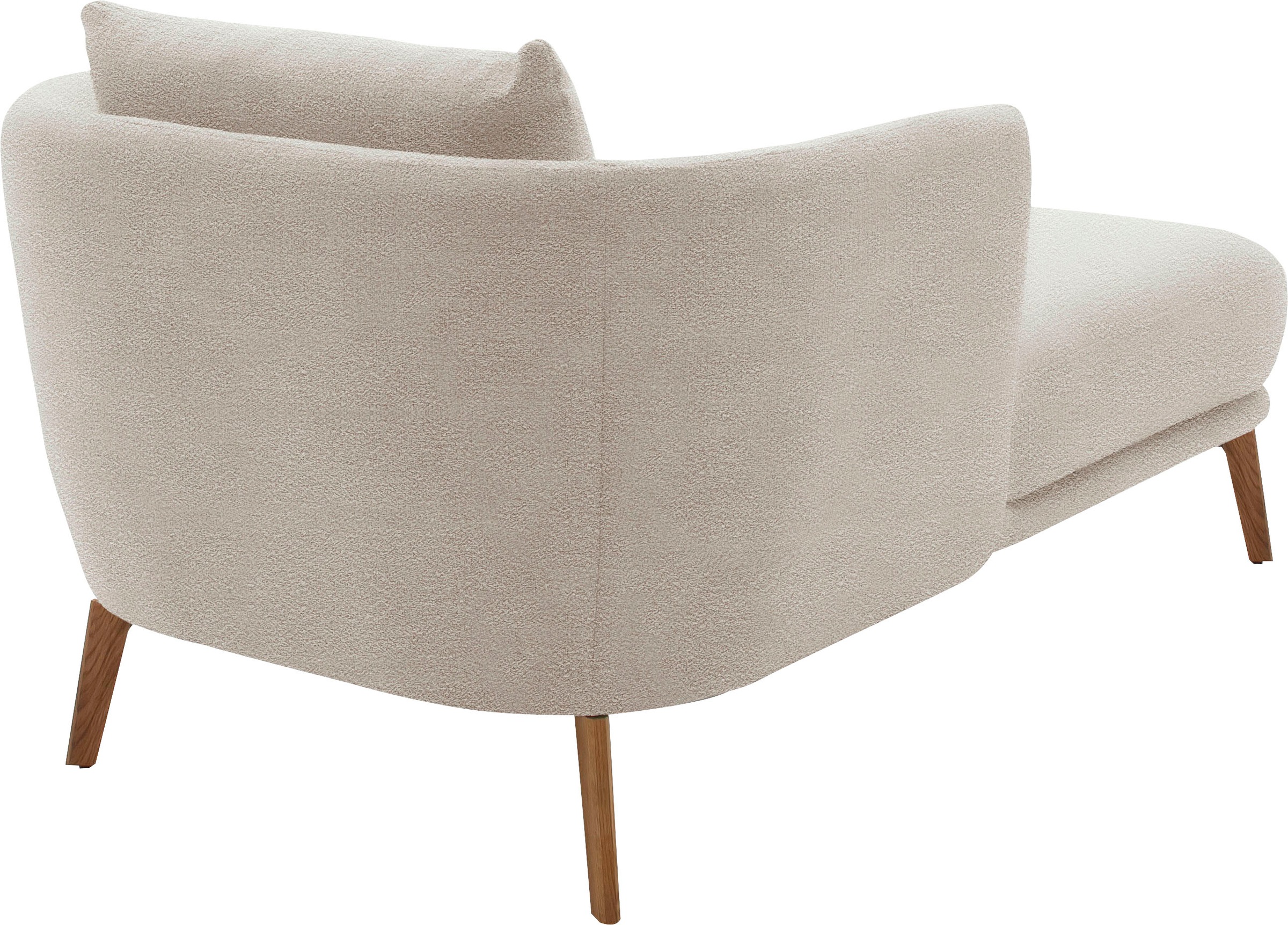 SCHÖNER WOHNEN-Kollektion Chaiselongue »Pearl - 5 Jahre Hersteller-Garantie, auch in Bouclé. Füße Massivholz«, Loveseat und Loungesessel, Maße (B/H/T): 101/71/161 cm