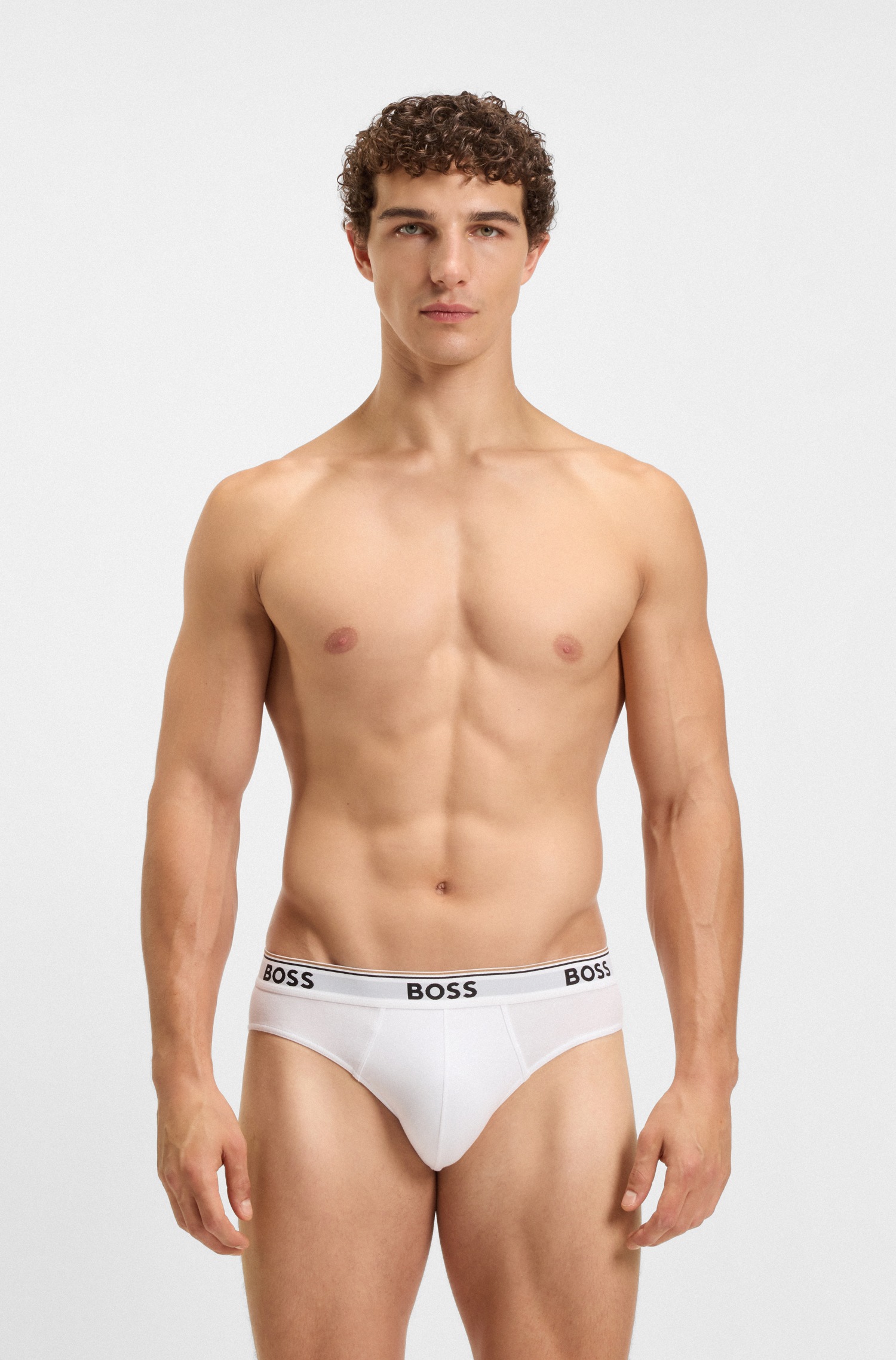 BOSS Slip "Brief 3P Power" 3 Stk. tlg., Elastikbund mit Logo günstig online kaufen