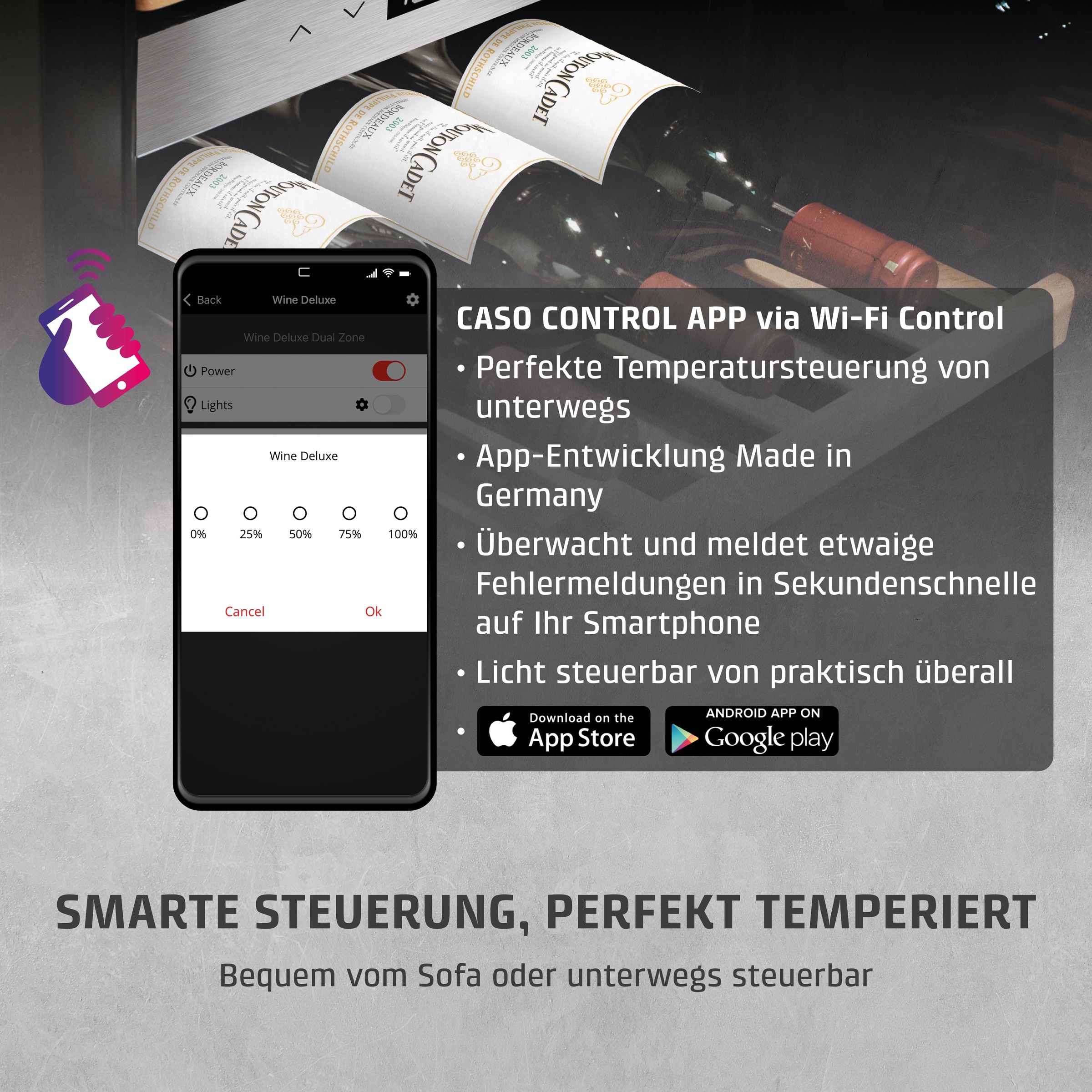 Caso Weinkühlschrank »729 WineExclusive 126 Smart«