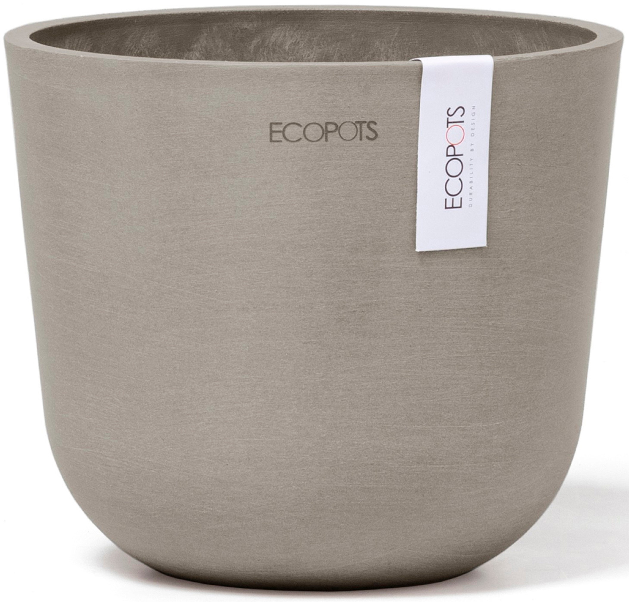 ECOPOTS Blumentopf "Oslo Mini 16 Taupe", für den Innenbereich