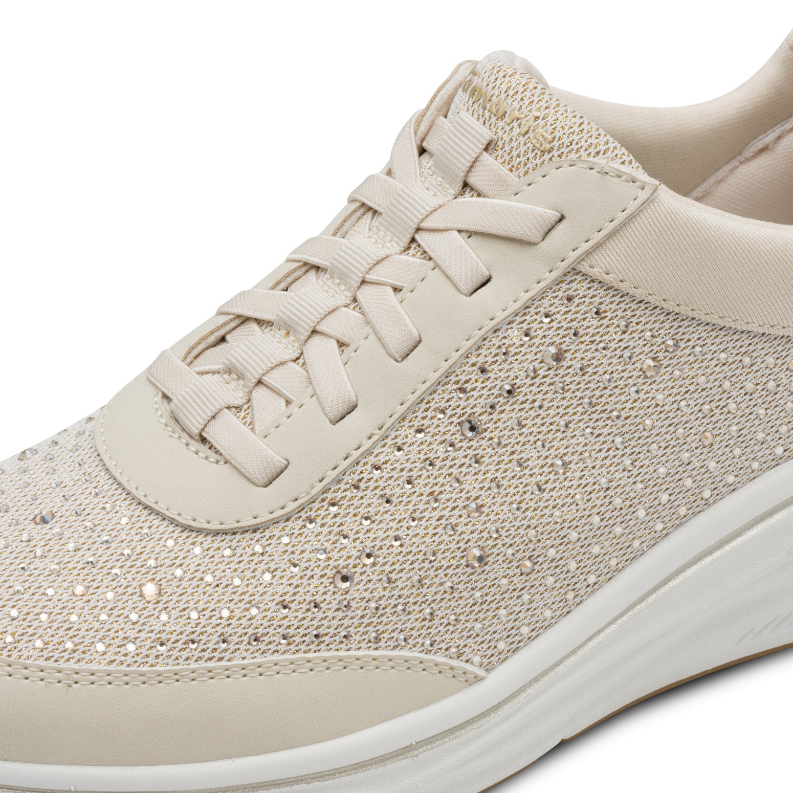Slip-On Sneaker TAMARIS, Damen, Gr. 36, beige (creme), Lederimitat, Textil, Schuhe, Keilabsatz, Schlupfschuh, Freizeitschuh in veganer Verarbeitung, Topseller 3
