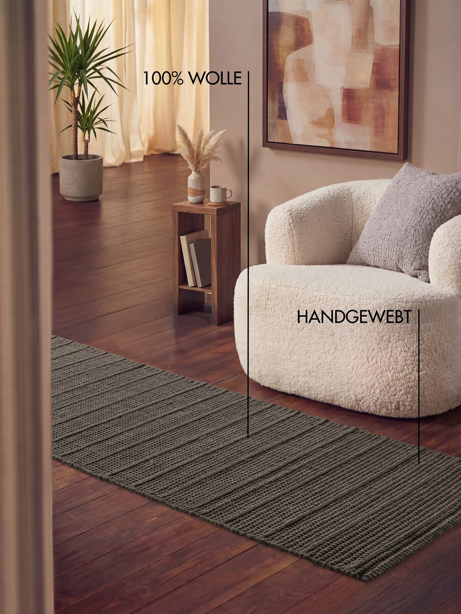Ted Baker Parker Rug Brown Grey 80x250 2