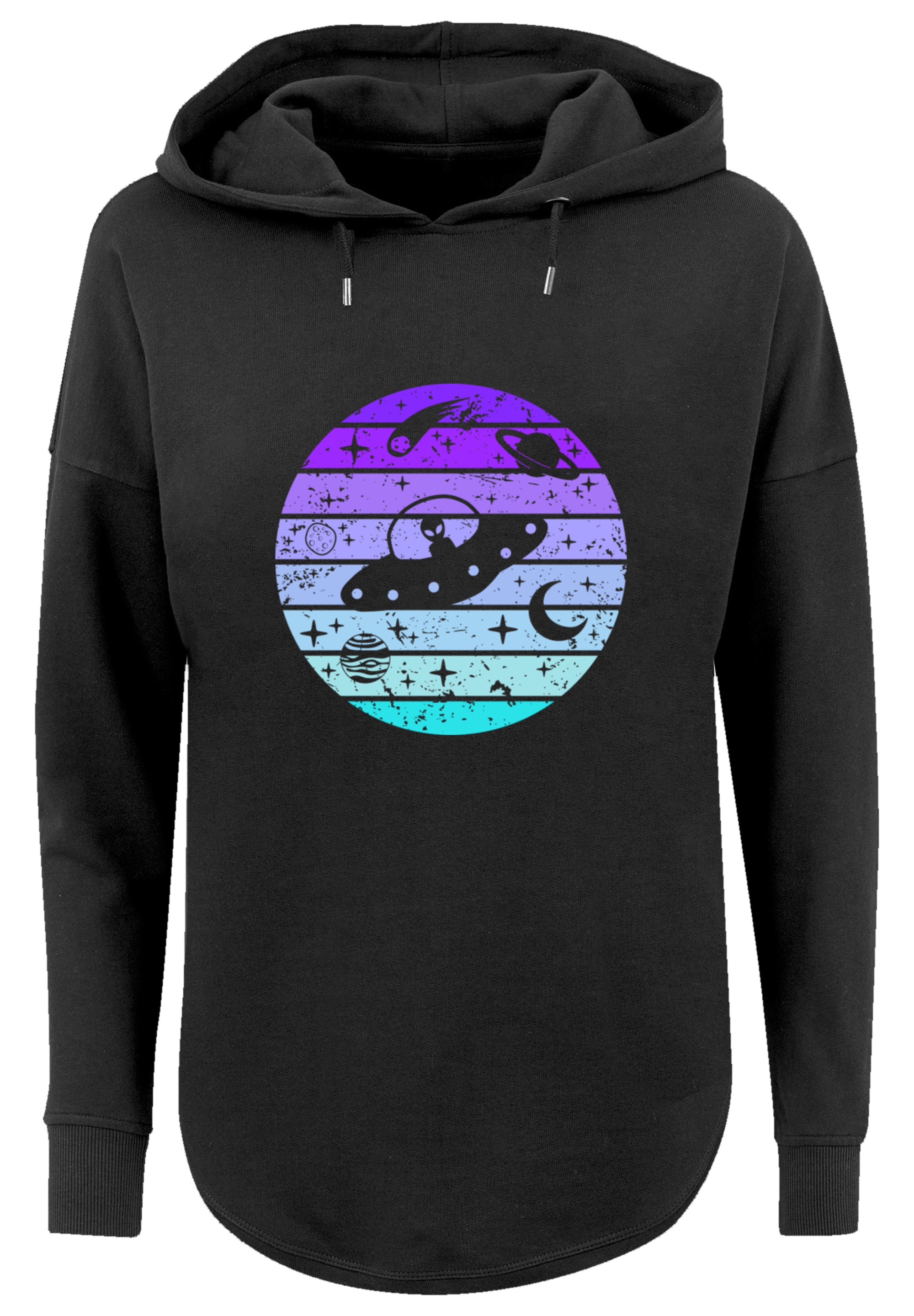 F4NT4STIC Kapuzenpullover »Retro Alien Weltraum Sonnenuntergang«, Premium Qualität