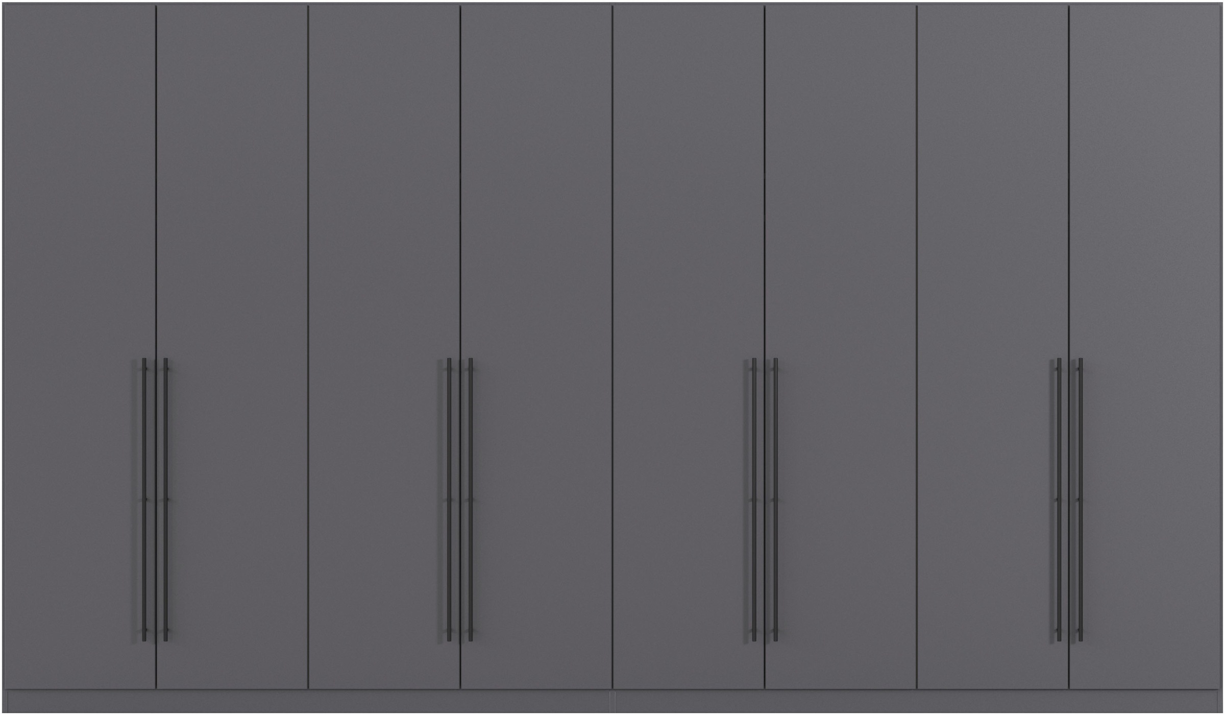 rauch Kleiderschrank, (in 3 verschiedenen Ausstattungen BASIC/CLASSIC/PREMIUM), mit hochwertigen Stangengriffen in Schwarz aus Metall MADE IN GERMANY
