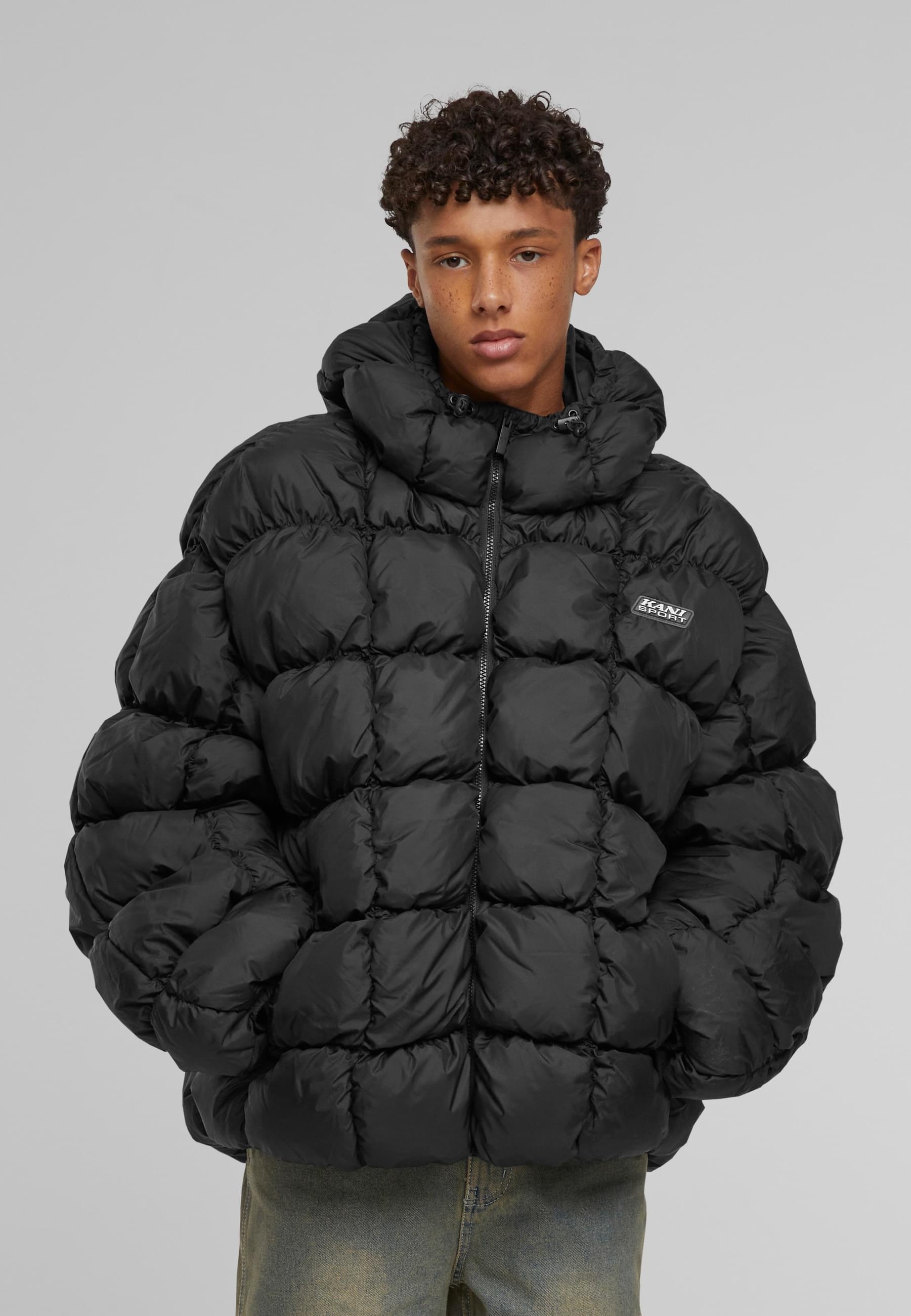Thumbnail - Karl Kani Winterjacke "Karl Kani Karl Kani Sport Patch Square Quilted Puffer Jacket" 1 Stk. tlg. ohne Kapuze