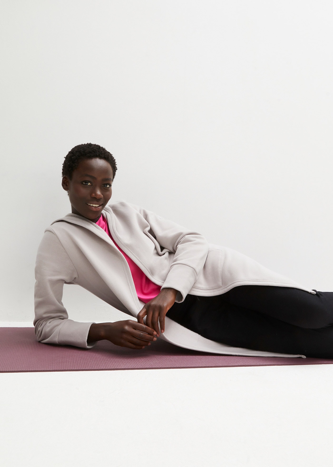 bonprix Sweatjacke »Long-Sweatjacke« Long-Sweatjacke