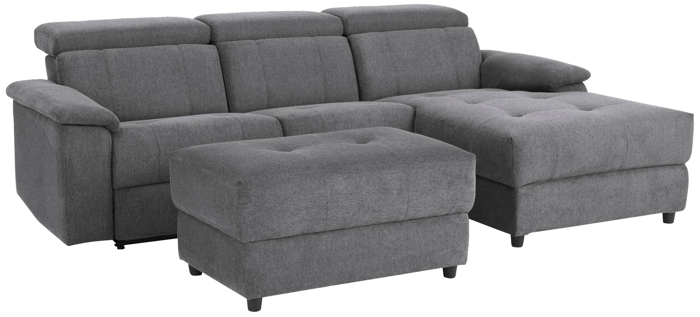 Home affaire Ecksofa »Binado, L-Form,«, mit manueller oder elektrischer Relaxfunktion mit USB-Anschluss