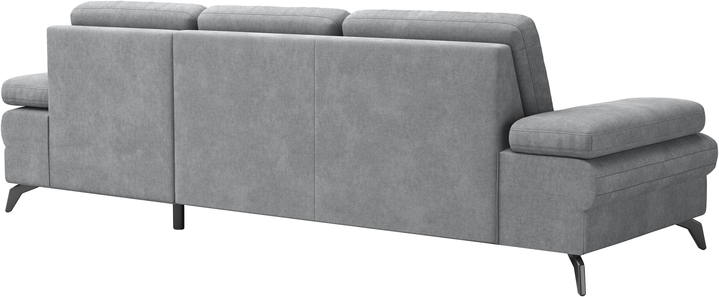 sit&more Ecksofa »Morris Jubi L-Form, inklusive XXL-Liegefläche, bzw. Schlaffunktion«, Bettfunktion, Armteilverstellung und 1 Zierkissen