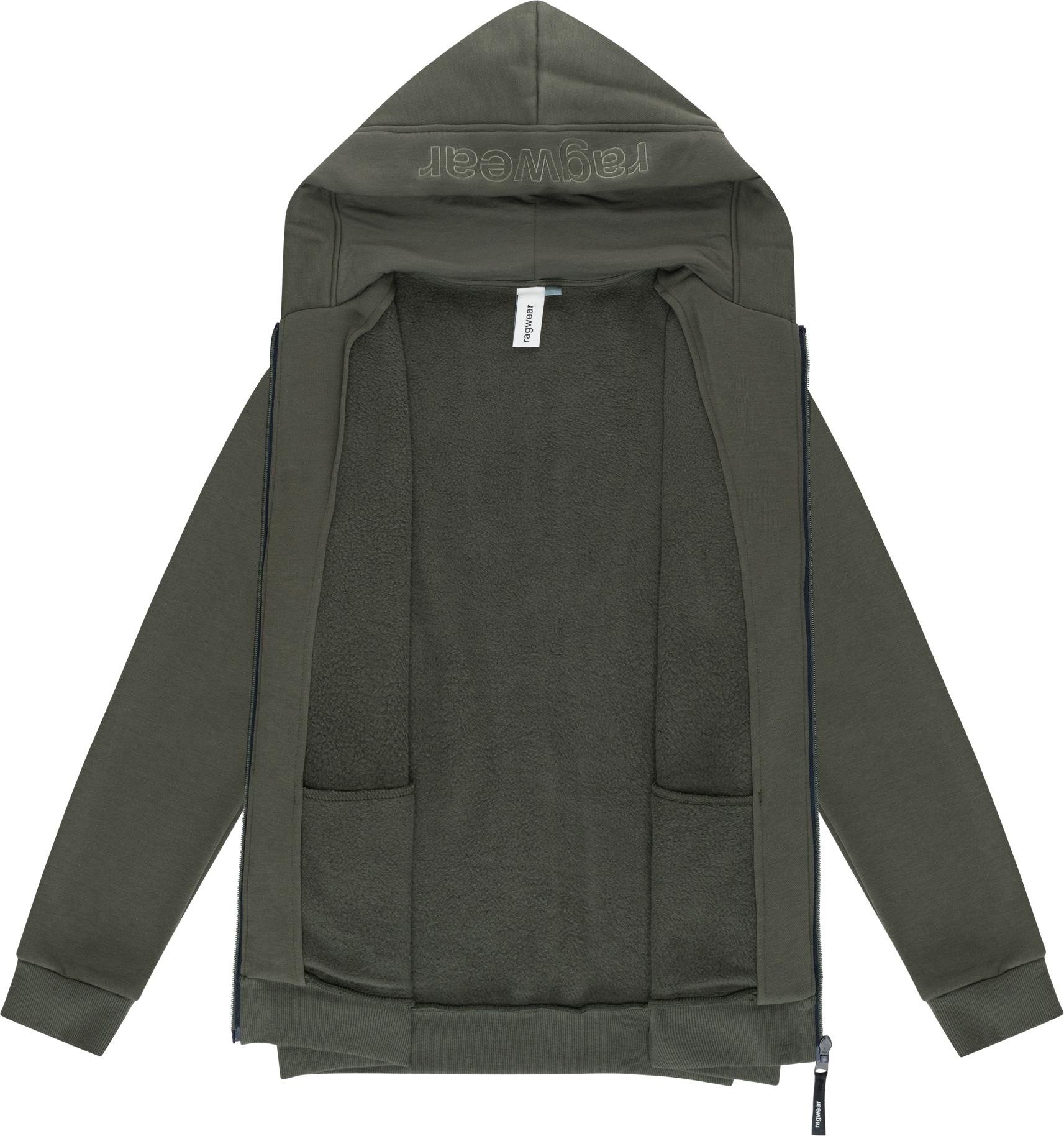 Ragwear Sweatjacke »Wernons« Weiche Herren Alltagsjacke mit verstellbarer Kapuze