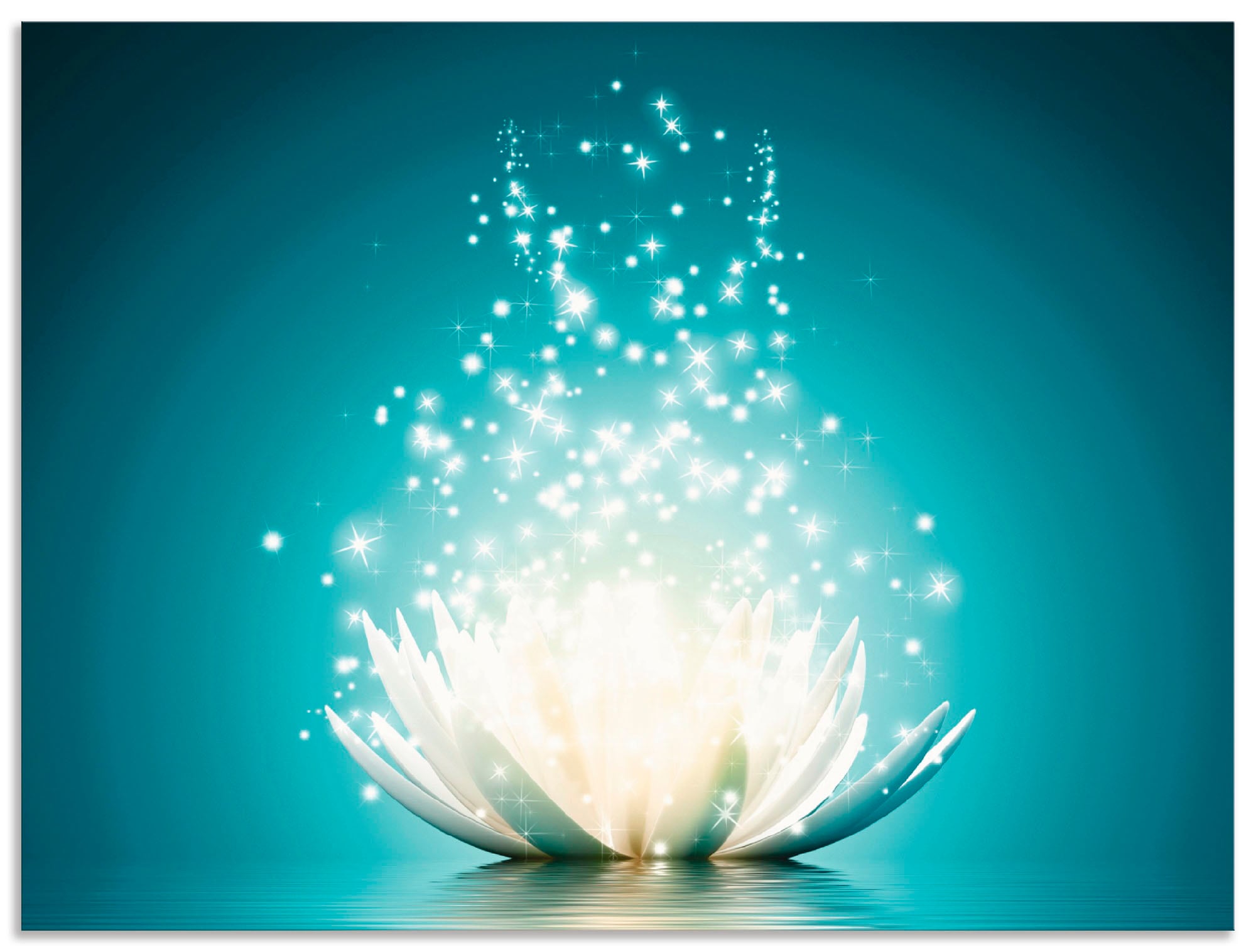 Artland Wandbild "Magie der Lotus-Blume" Blumen 1 Stk. tlg. als Alubild, Ou günstig online kaufen