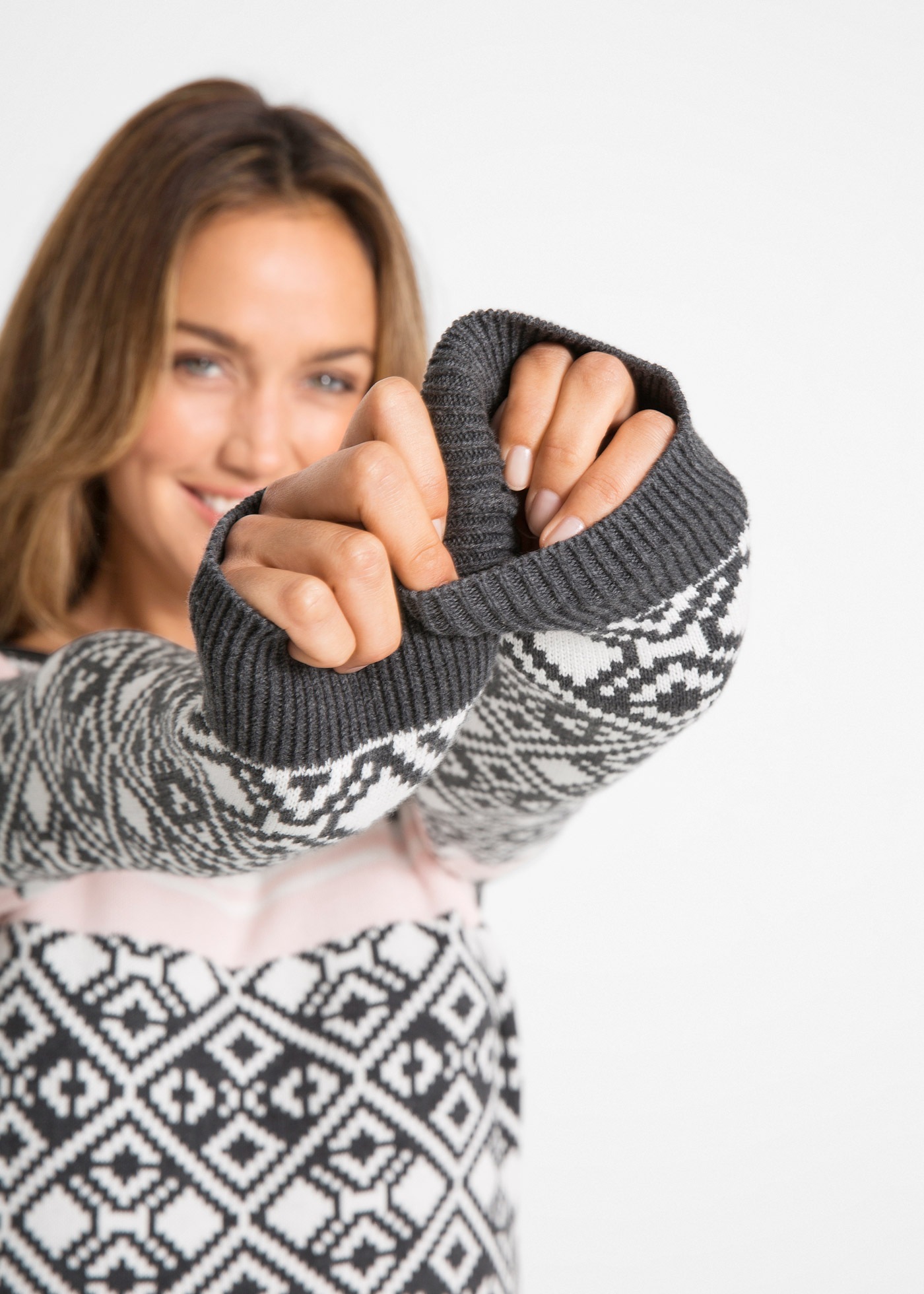 Thumbnail - bonprix Norwegerpullover mit Norweger-Muster