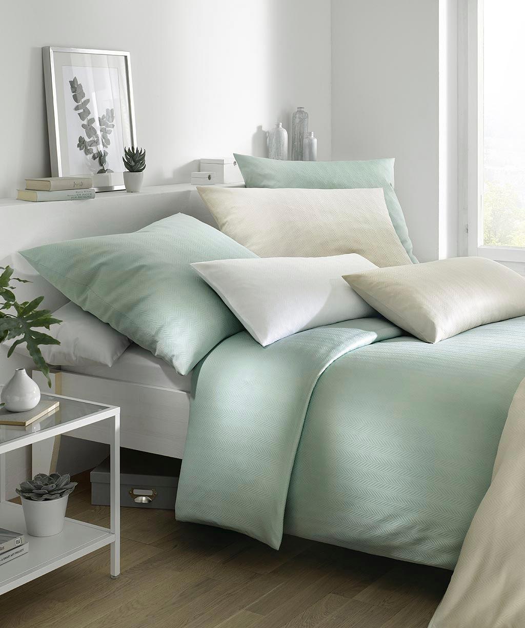 fleuresse Bettwäsche "Jade" 2 tlg. mit dezentem Muster günstig online kaufen