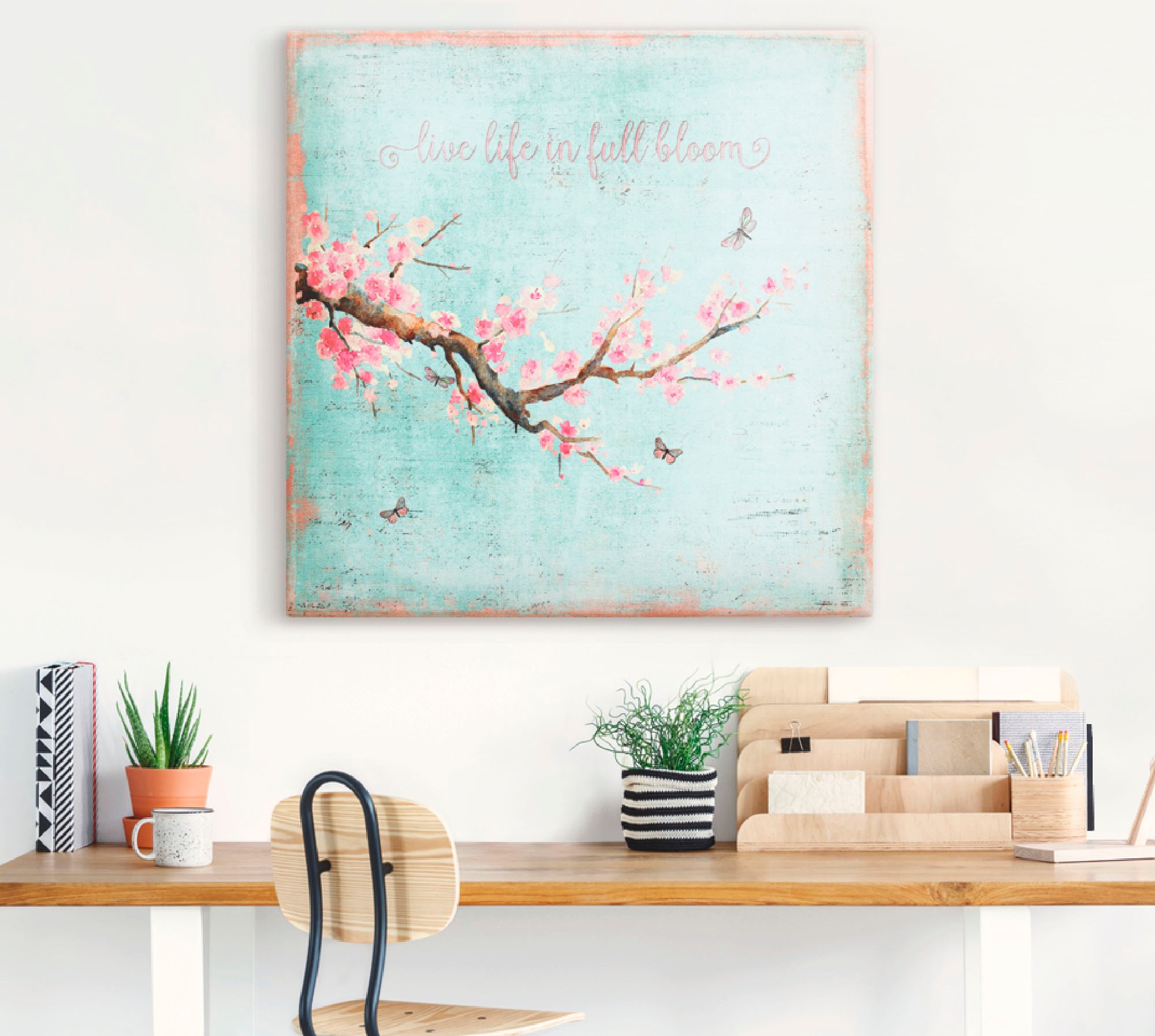 Artland Wandbild »Kirschblüte«, Blumen, (1 St.), als Alubild, Outdoorbild, Leinwandbild, Poster, Wandaufkleber