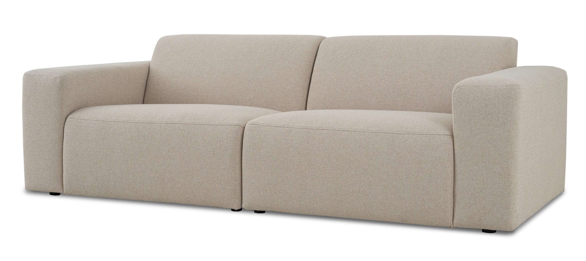 INOSIGN 3-Sitzer »Koa, 228 cm, Modulsofa in Webstoff, Cord, Struktur«, Designsofa, weicher Lounge-Sitzkomfort, Welleunterfederung, bodentief