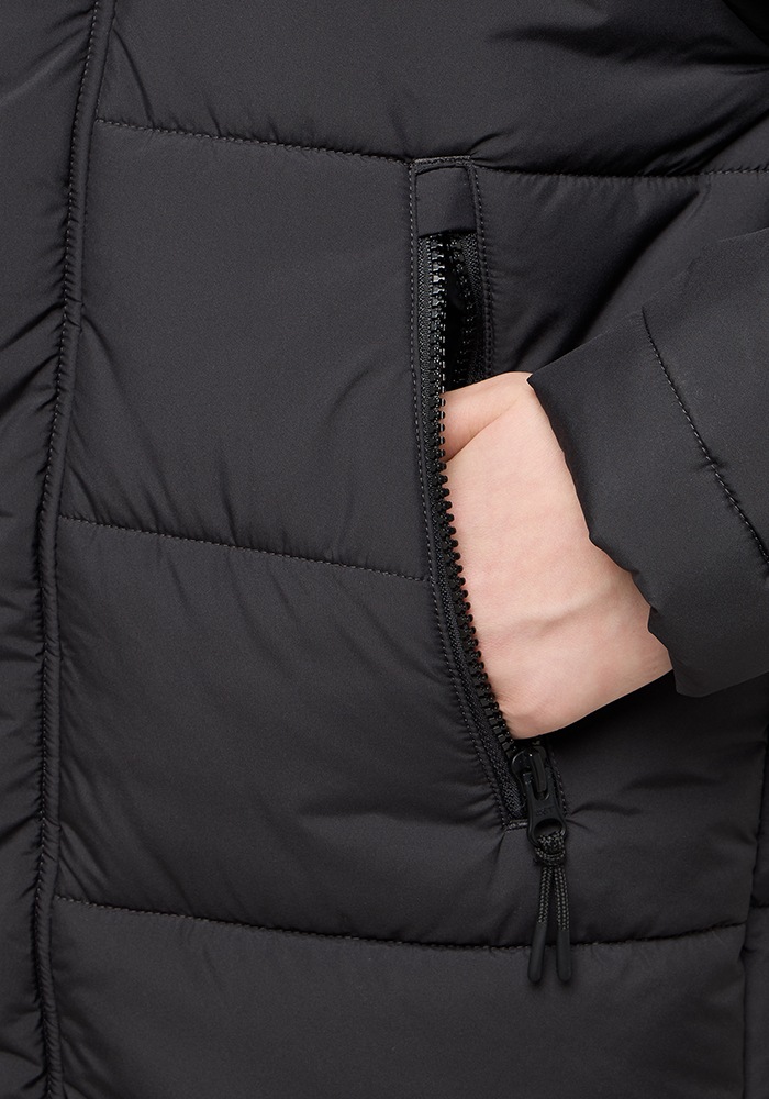 Softshelljacke JACK WOLFSKIN "TEEN INS LONG JACKET Y", Kinder, Gr. 176, schwarz (granite, schwarz), Hauptmaterial: 100% Polyester. Füllung: 100% Polyester (recycled), Jacken Softshelljacke 2