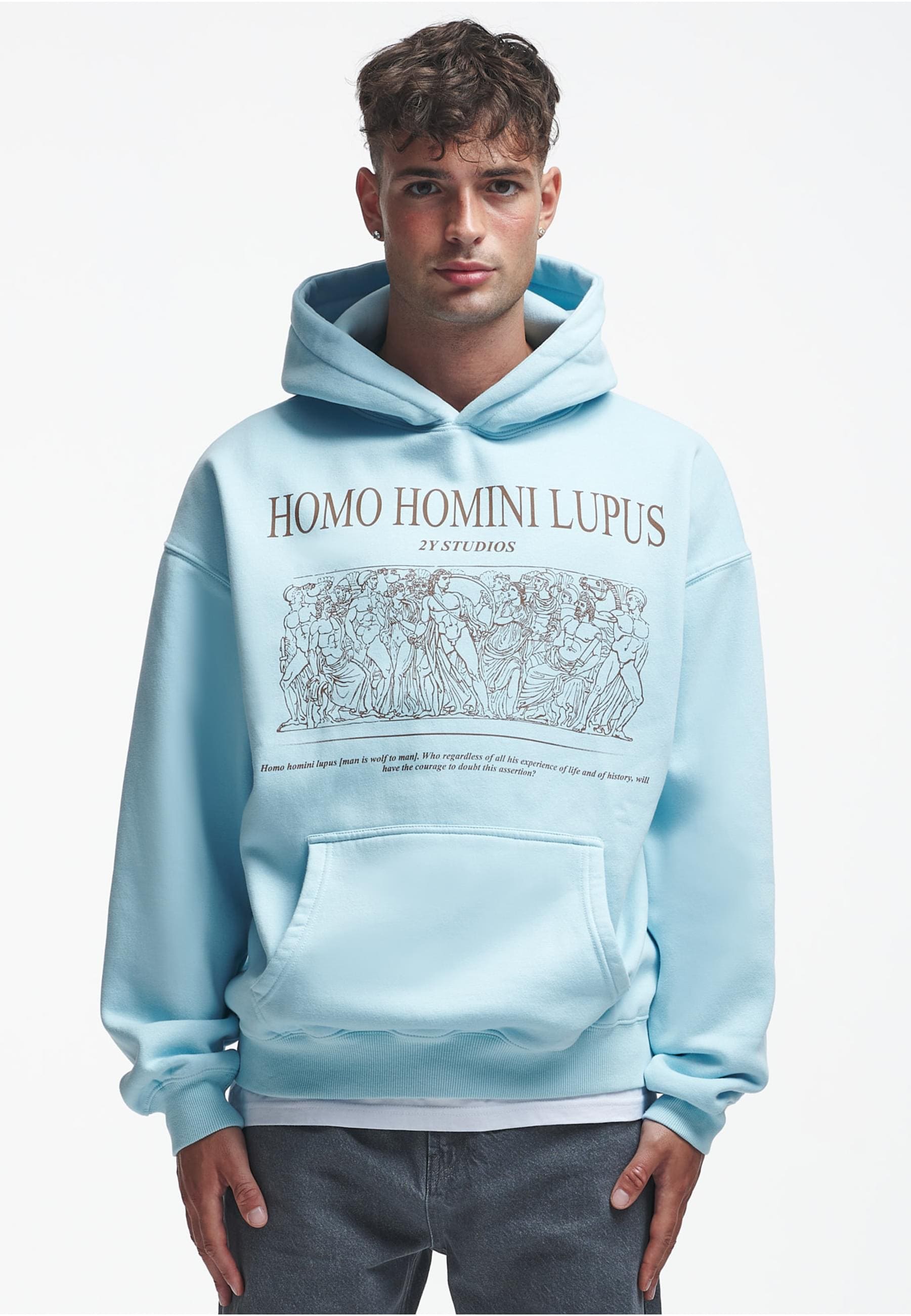 2Y Studios Kapuzensweatshirt »2Y Studios Herren 2Y Homini Oversize Hoodie«, (1 tlg.)