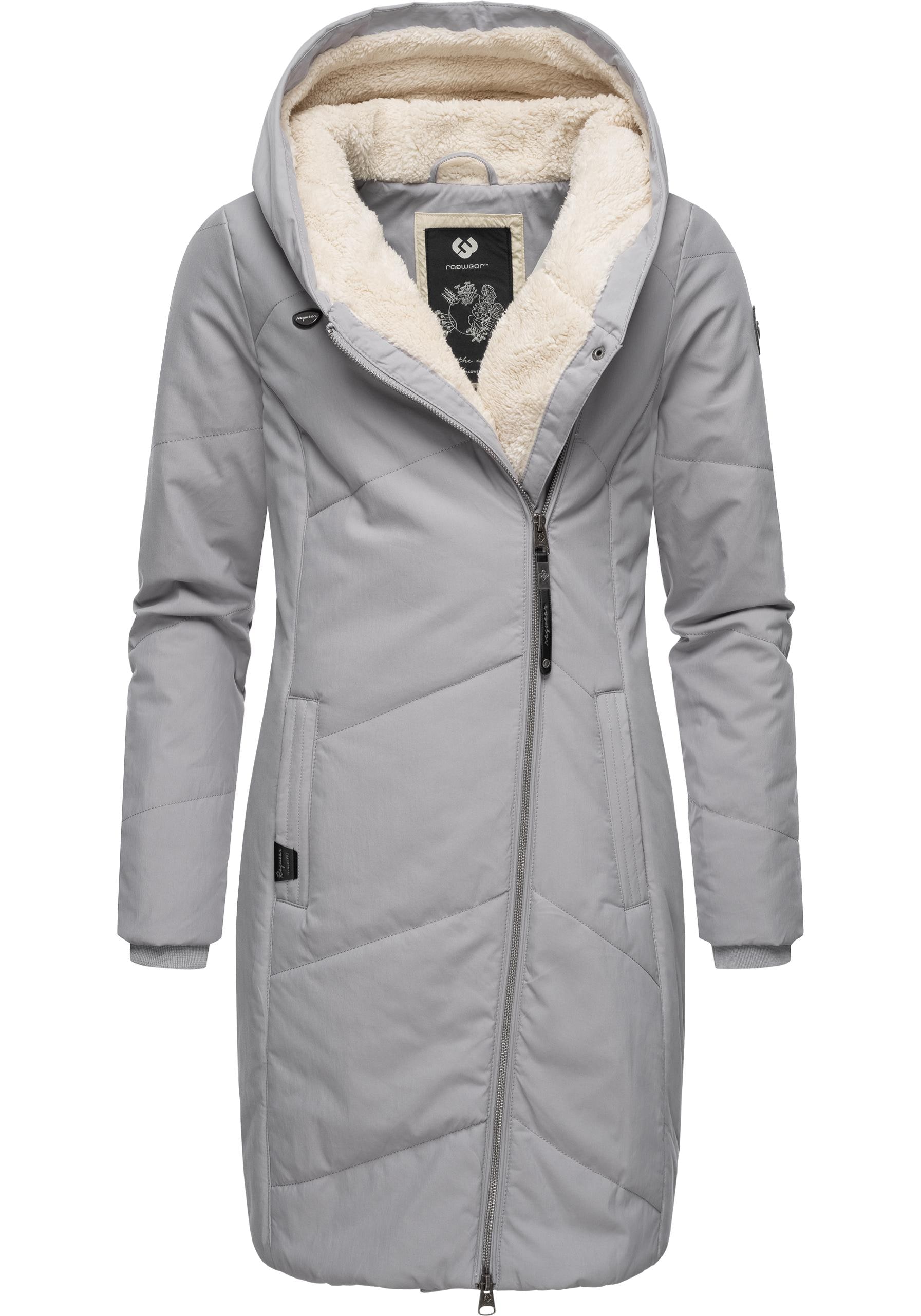 Ragwear "Gordon Long" gesteppter Winterparka mit asymmetrischem Kragen