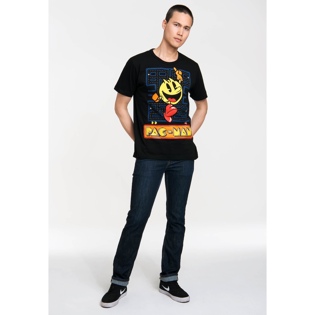 LOGOSHIRT T-Shirt »Pac-Man - Jumping«, mit Pac Man-Print