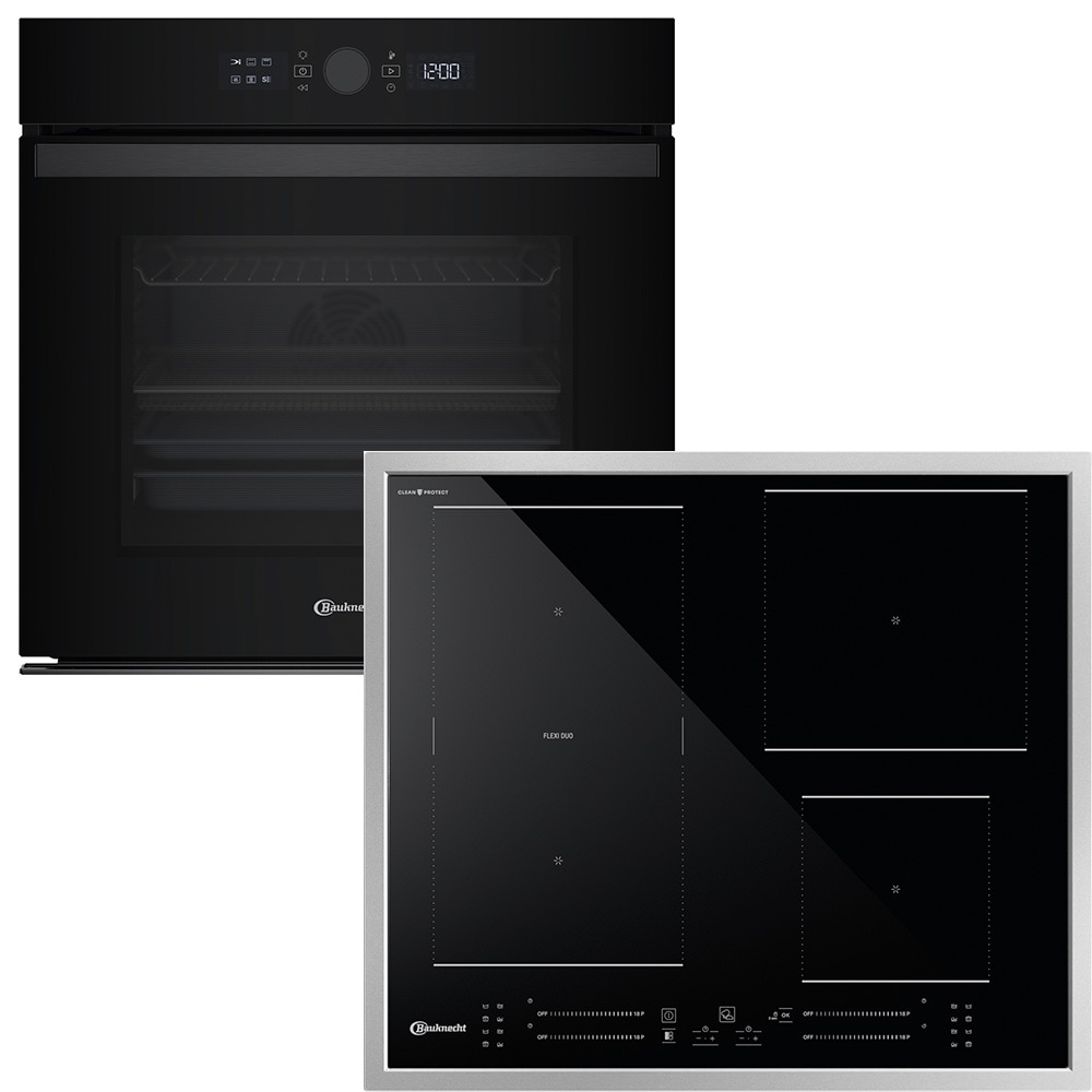 BAUKNECHT Backofen-Set "BAKO 940 Airfry Flex"schwarz, Herdsets, AirFry-Funktion – die gesündere Alternative zur Fritteuse