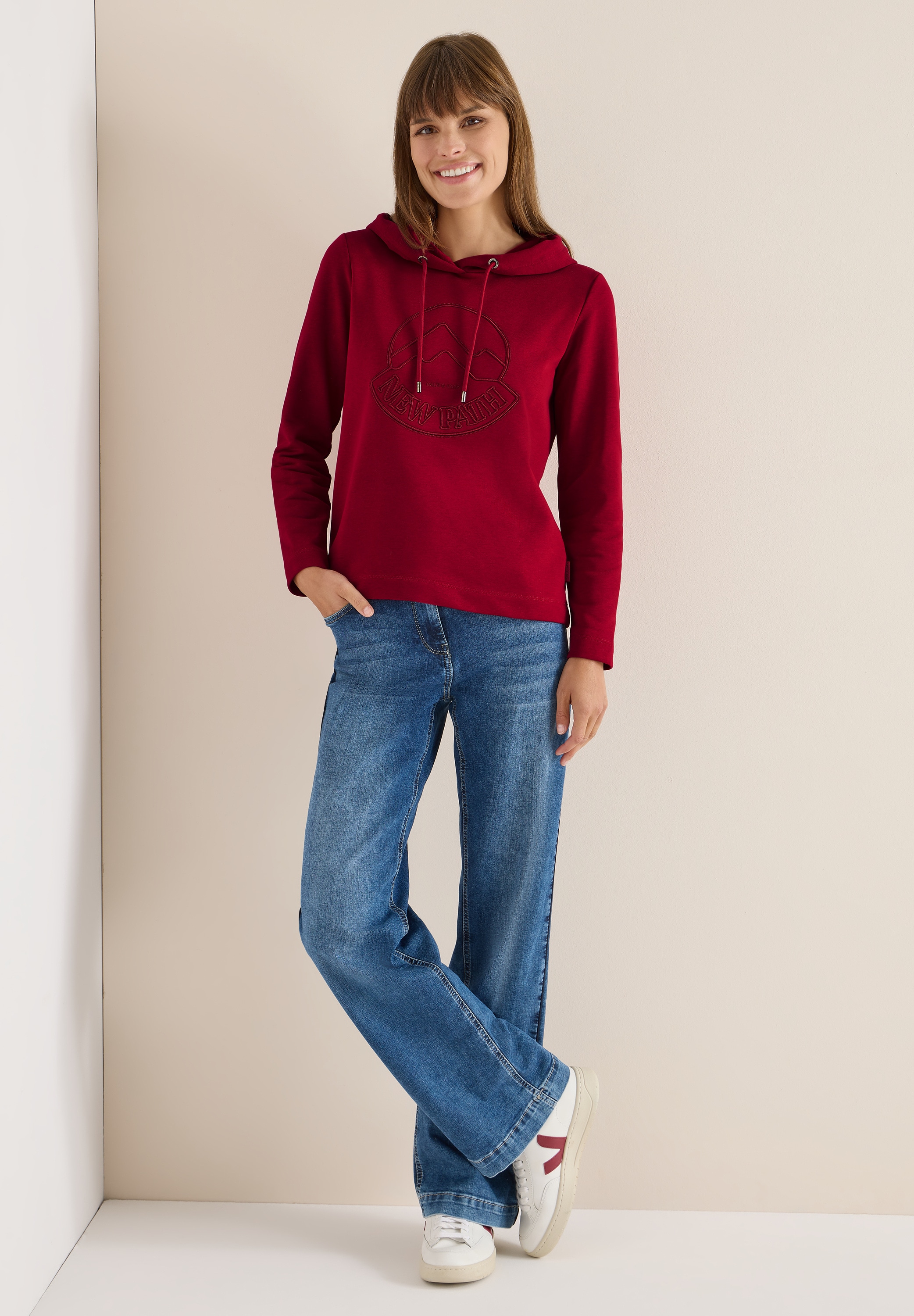 Cecil Langarmshirt mit Kapuze