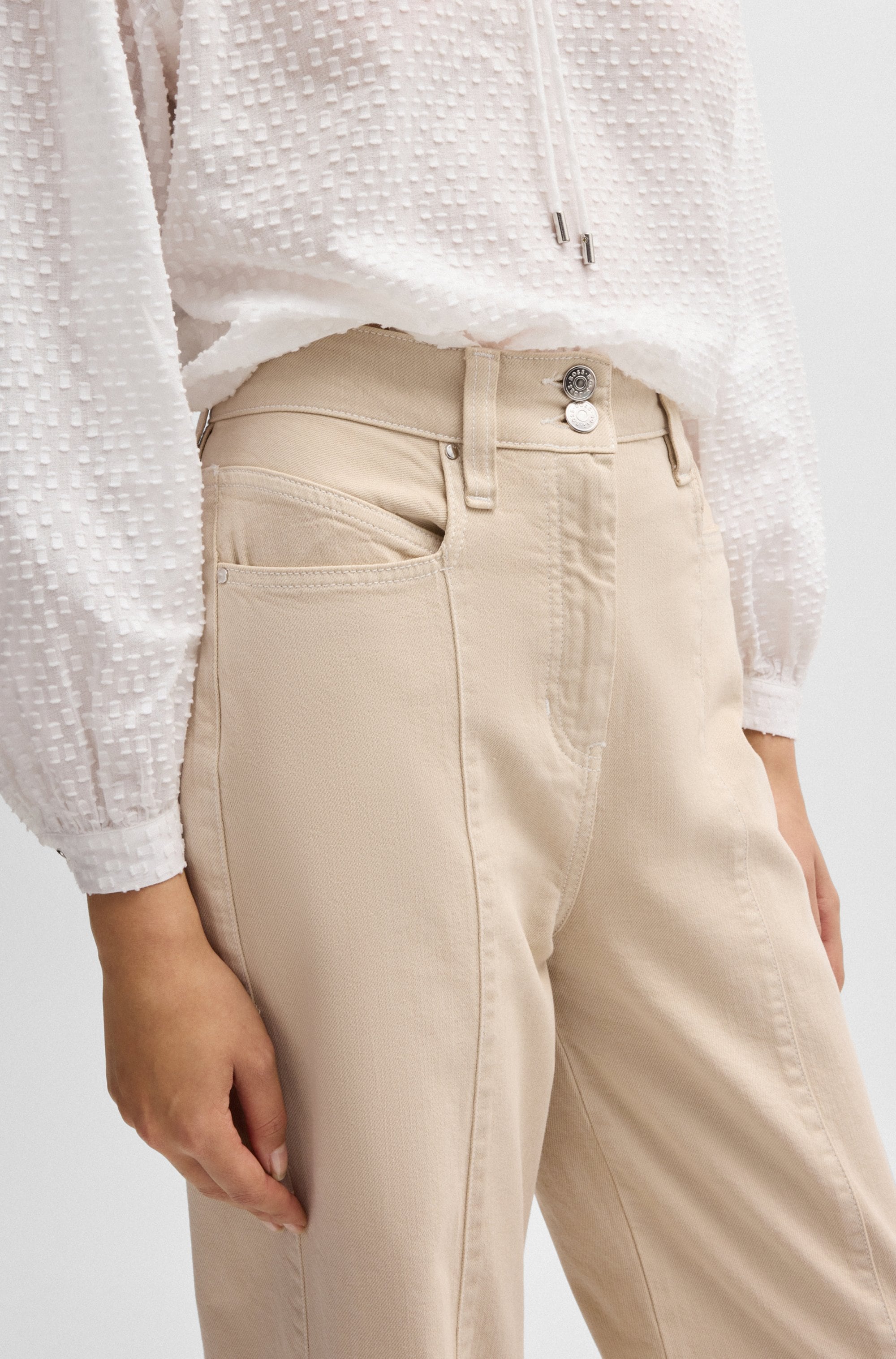 BOSS ORANGE Webhose »Tolala-D Premium Damenmode«, Twill Qualität, Ziernähte