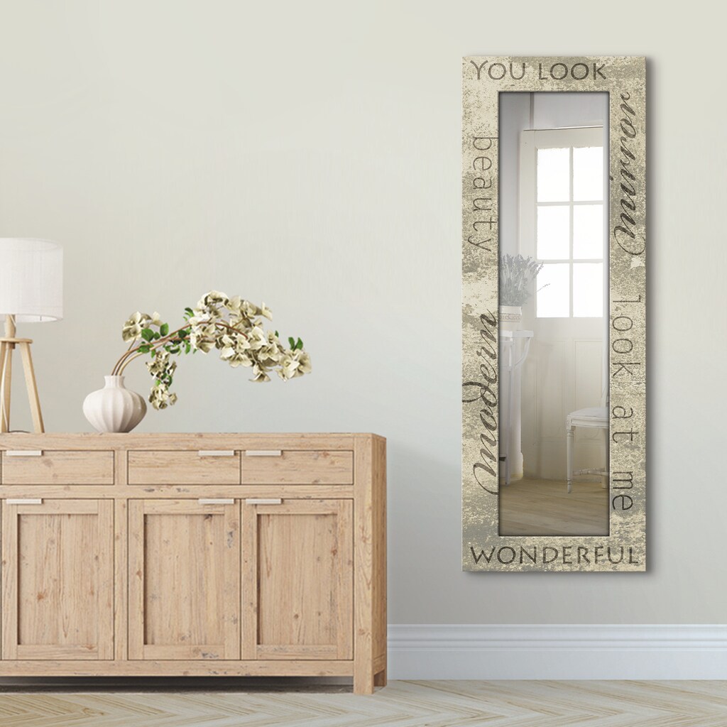 Artland Dekospiegel »Antiqua I«, gerahmter Ganzkörperspiegel, Wandspiegel, mit Motivrahmen, Landhaus