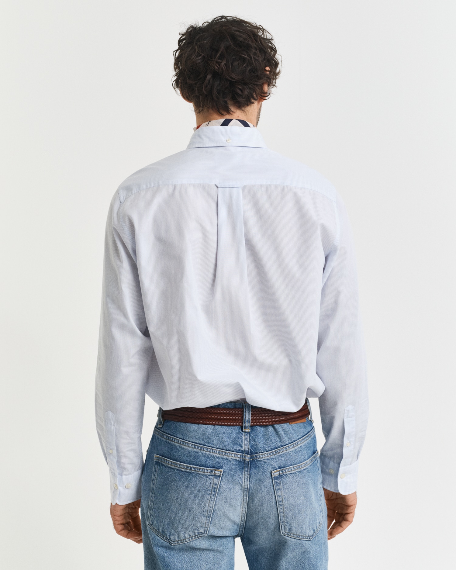 Gant Langarmhemd »REG POPLIN BANKER SHIRT«, Banker Stripe Popeline, leichte Baumwolle