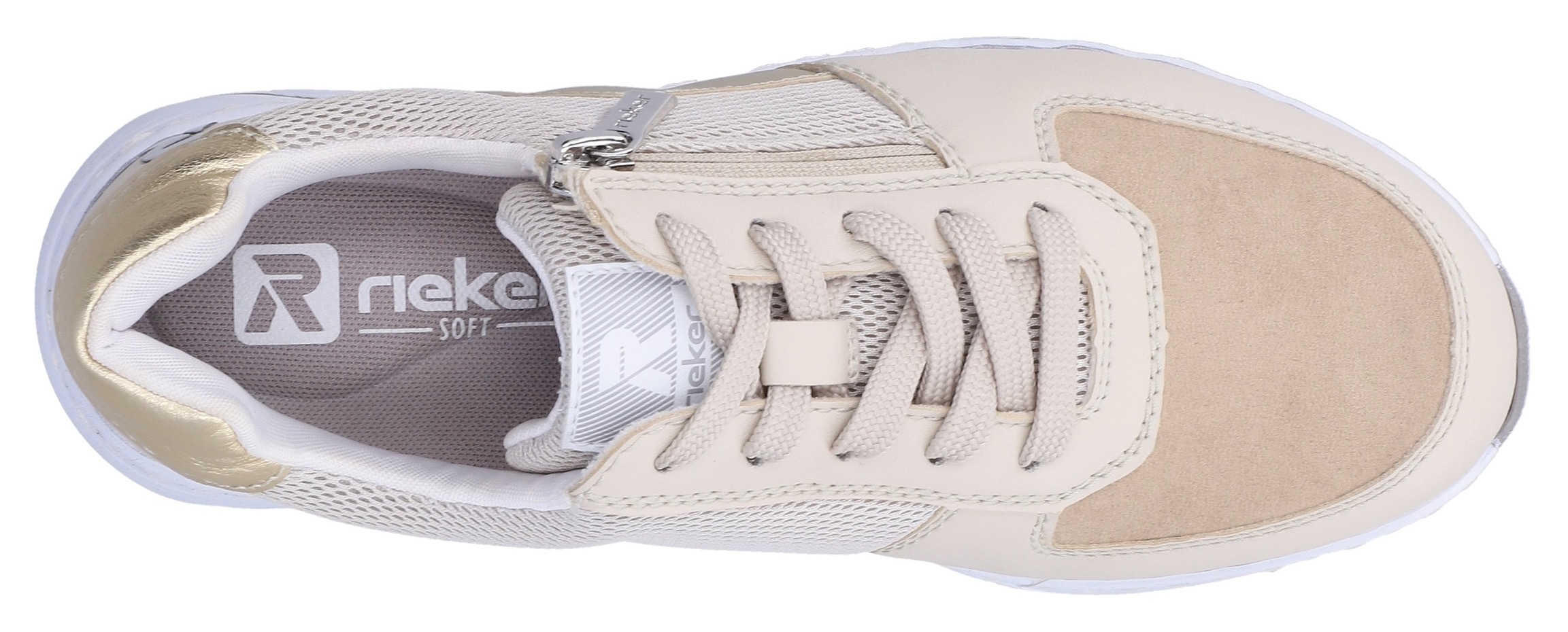 Rieker Sneaker  Schnürschuh, Halbschuh, Freizeitsneaker mit Reißverschluss