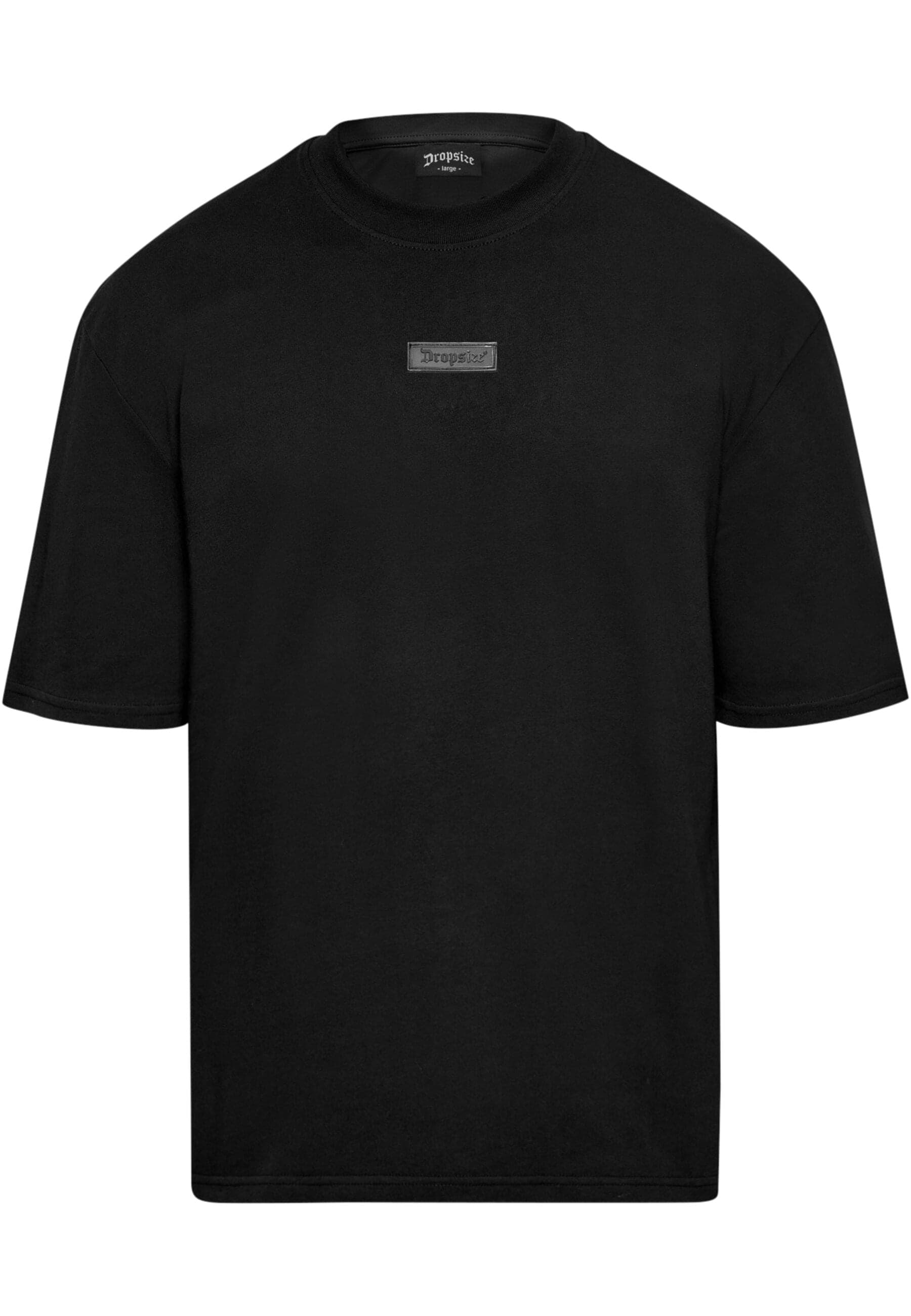 Dropsize T-Shirt "Dropsize Herren Heavy Oversize Front Rubber Patch T-Shirt günstig online kaufen
