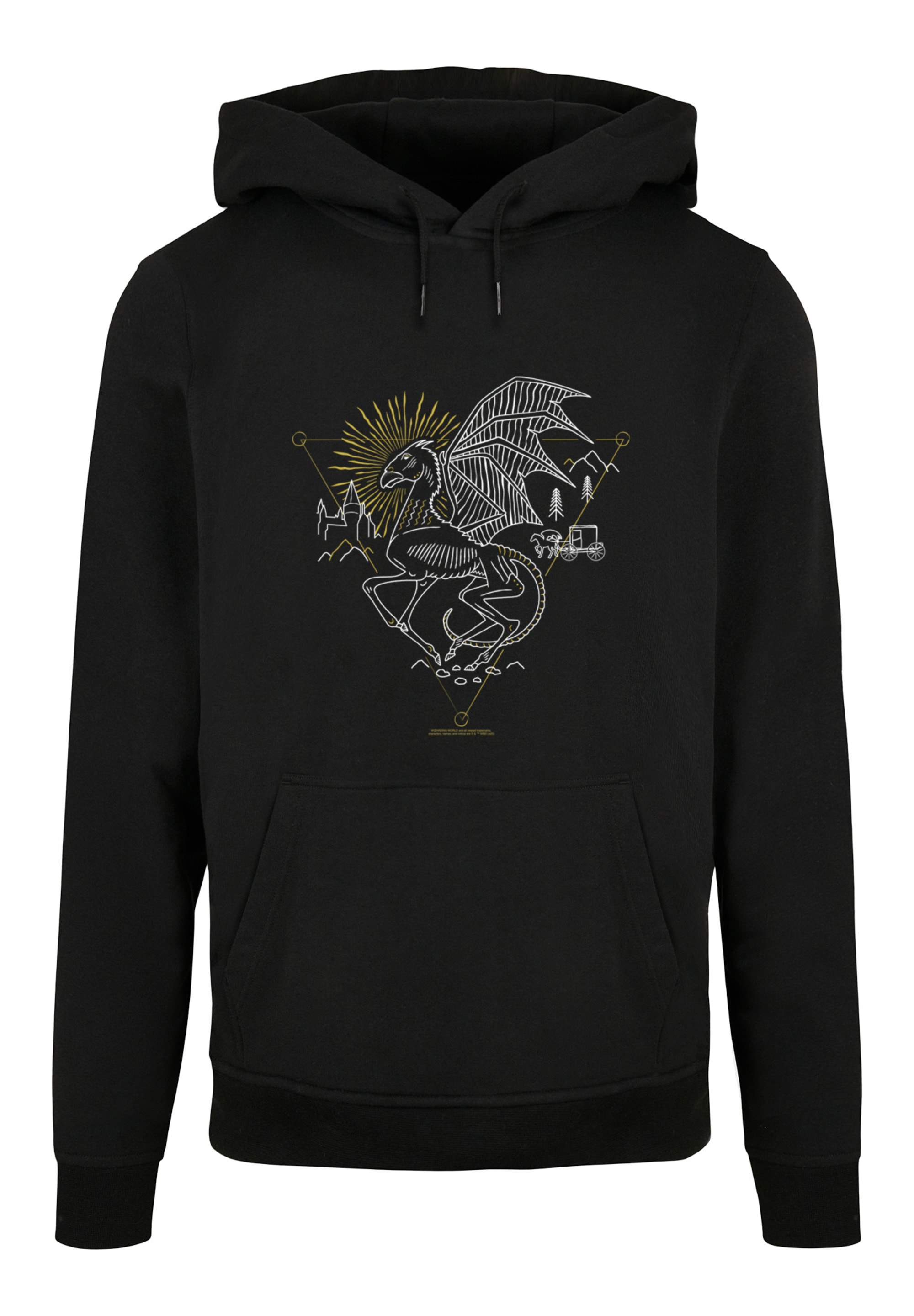 F4NT4STIC Kapuzenpullover »Harry Potter Thestral Line Art«, Print