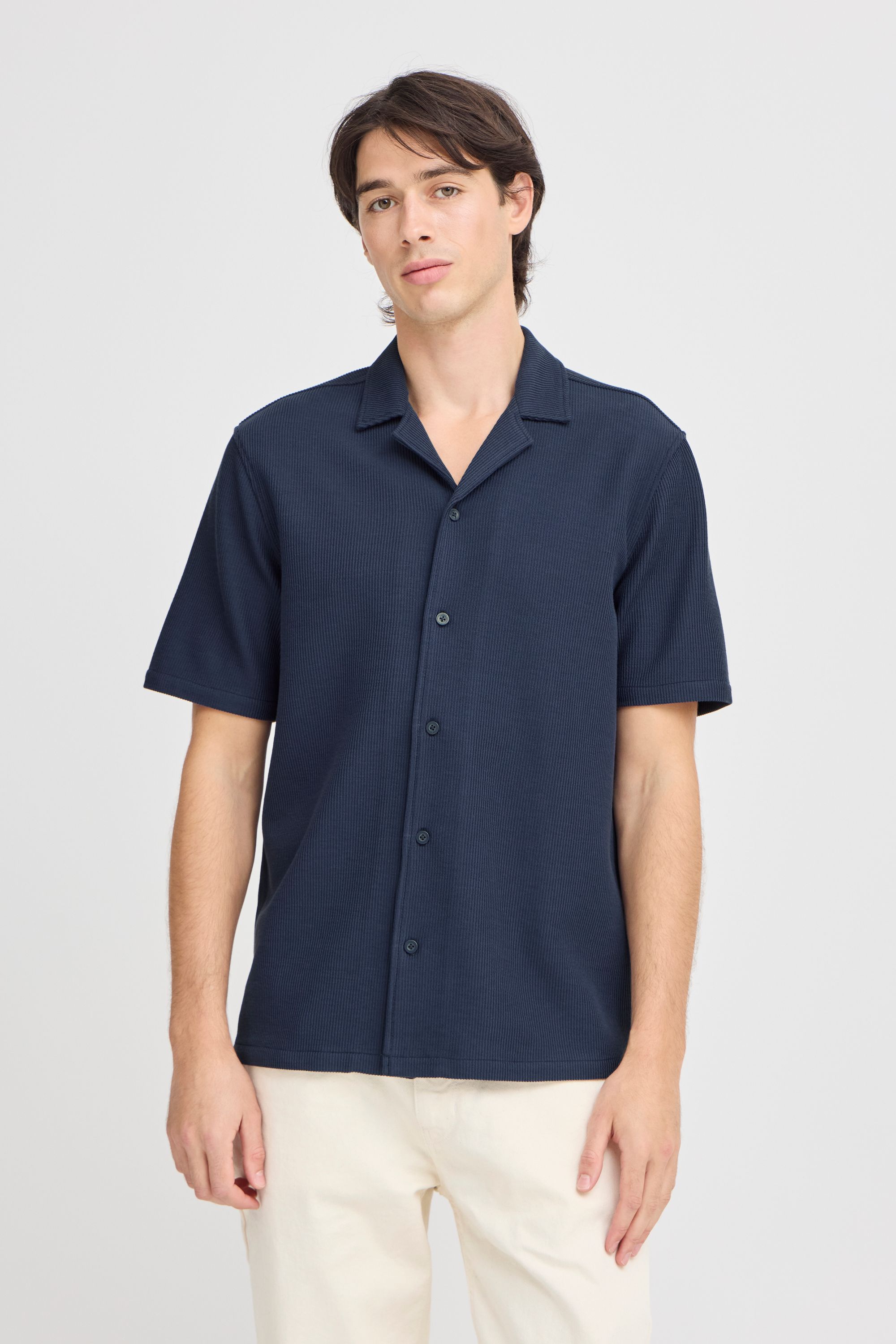 Thumbnail - Casual Friday Kurzarmshirt "Kurzarmhemd CFARCHER knitted"