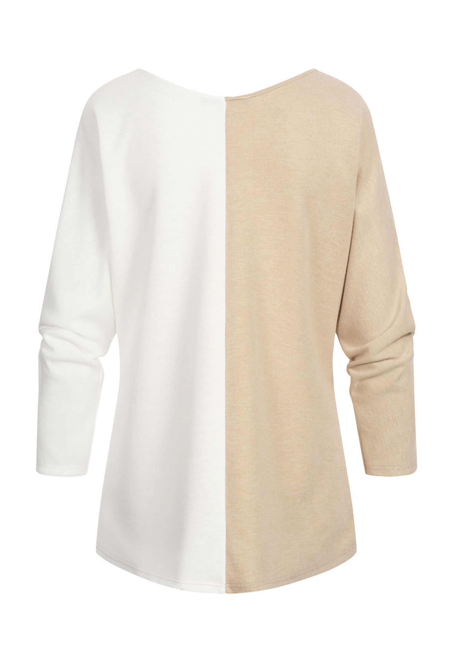 CLOUD 5IVE Sweater »CLOUD 5IVE 2-Tone Pullover mit Vokuhila Schnitt«

