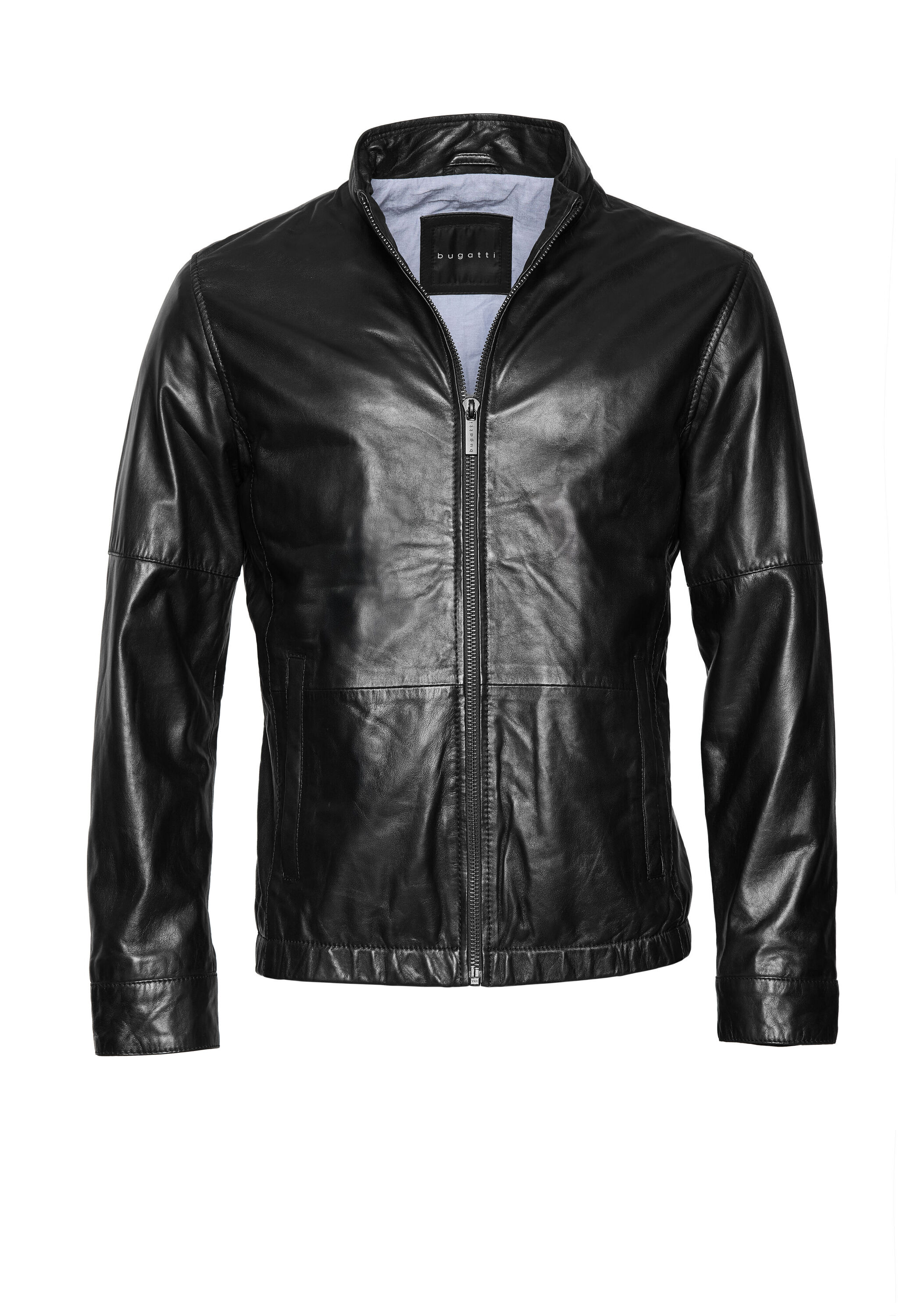 bugatti Lederjacke "BUANGELO" ohne Kapuze Mit seitlichen Eingrifftaschen