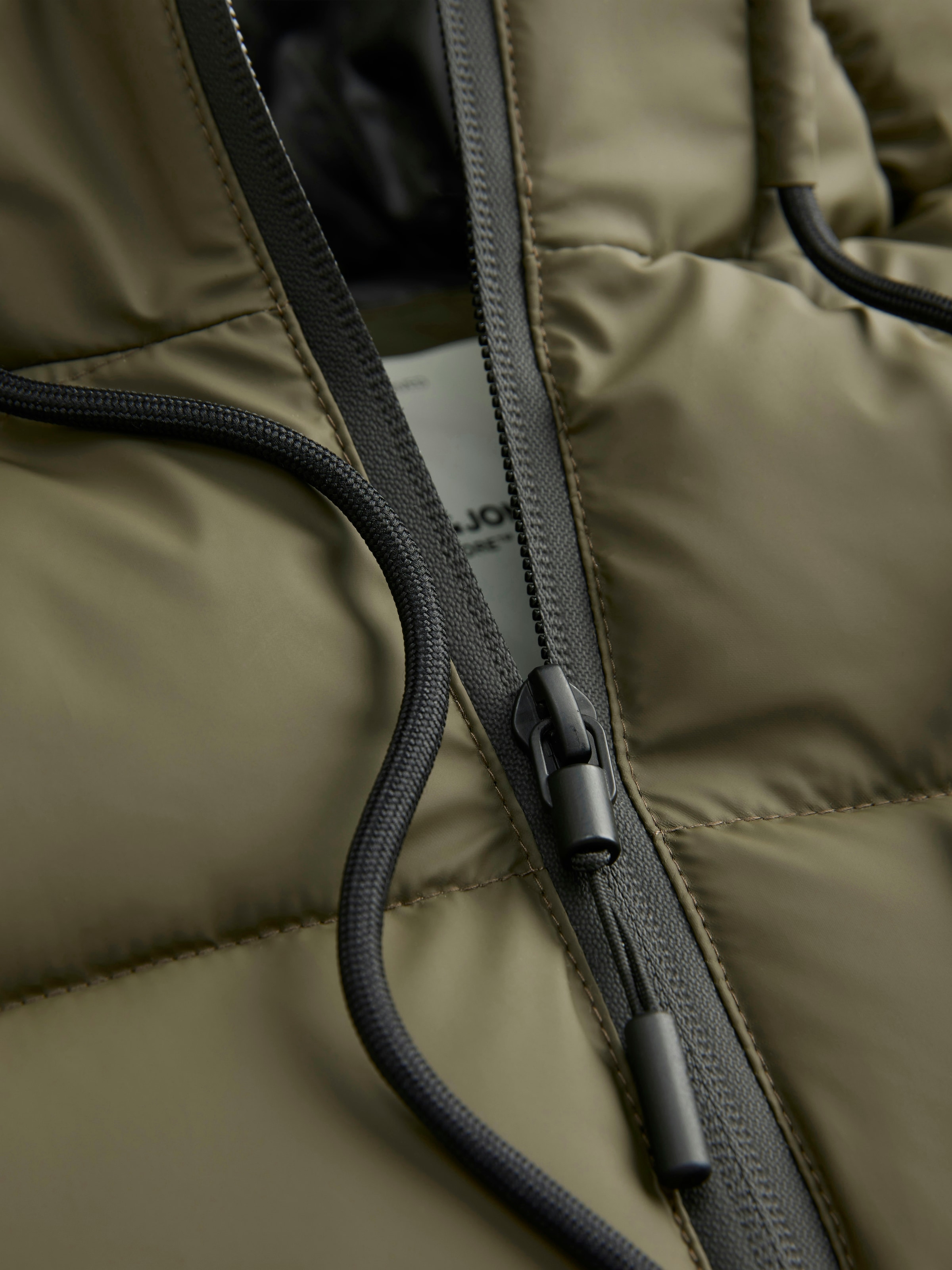 Jack & Jones Steppjacke »JCOPOINT PU PUFFER JACKET BF« mit Kapuze