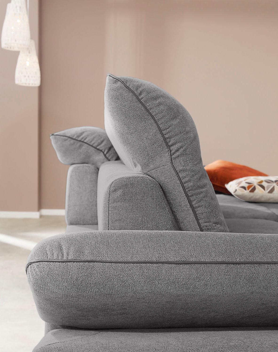 Thumbnail - W.SCHILLIG Ecksofa "enjoy&MORE, mit tollem Sitzkomfort, elegant und bequem, L-Form", mit Sitztiefenverstellung, Füße sil...