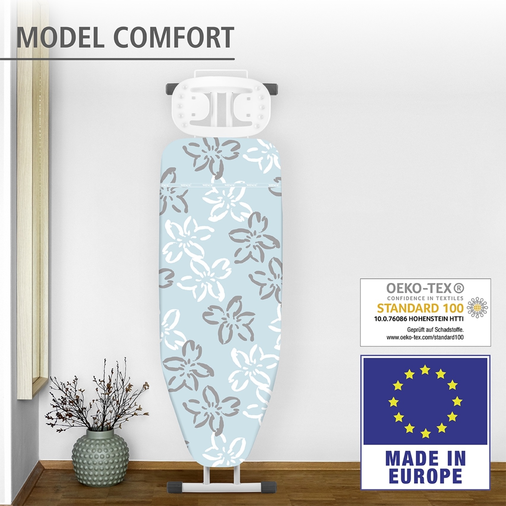 WENKO Bügelbrettbezug "Modell Comfort" dampfbügelgeeignet, Komfortpolsterun günstig online kaufen