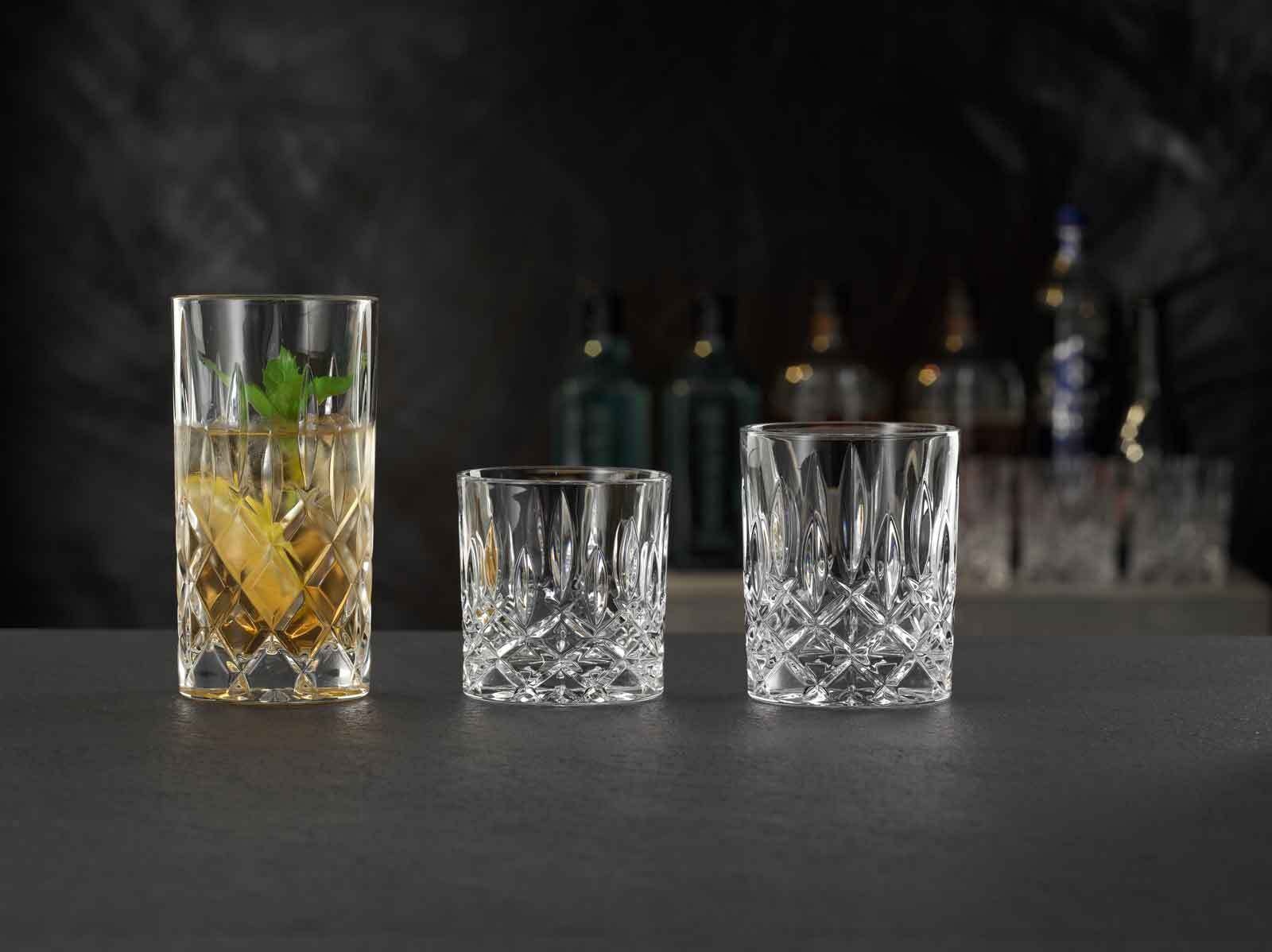 Nachtmann Whiskyglas »Whiskygläser Noblesse 245 ml 4er Set transparent« Erhöhte Bruchfestigkeit, Kristallglas, spülmaschinenfest