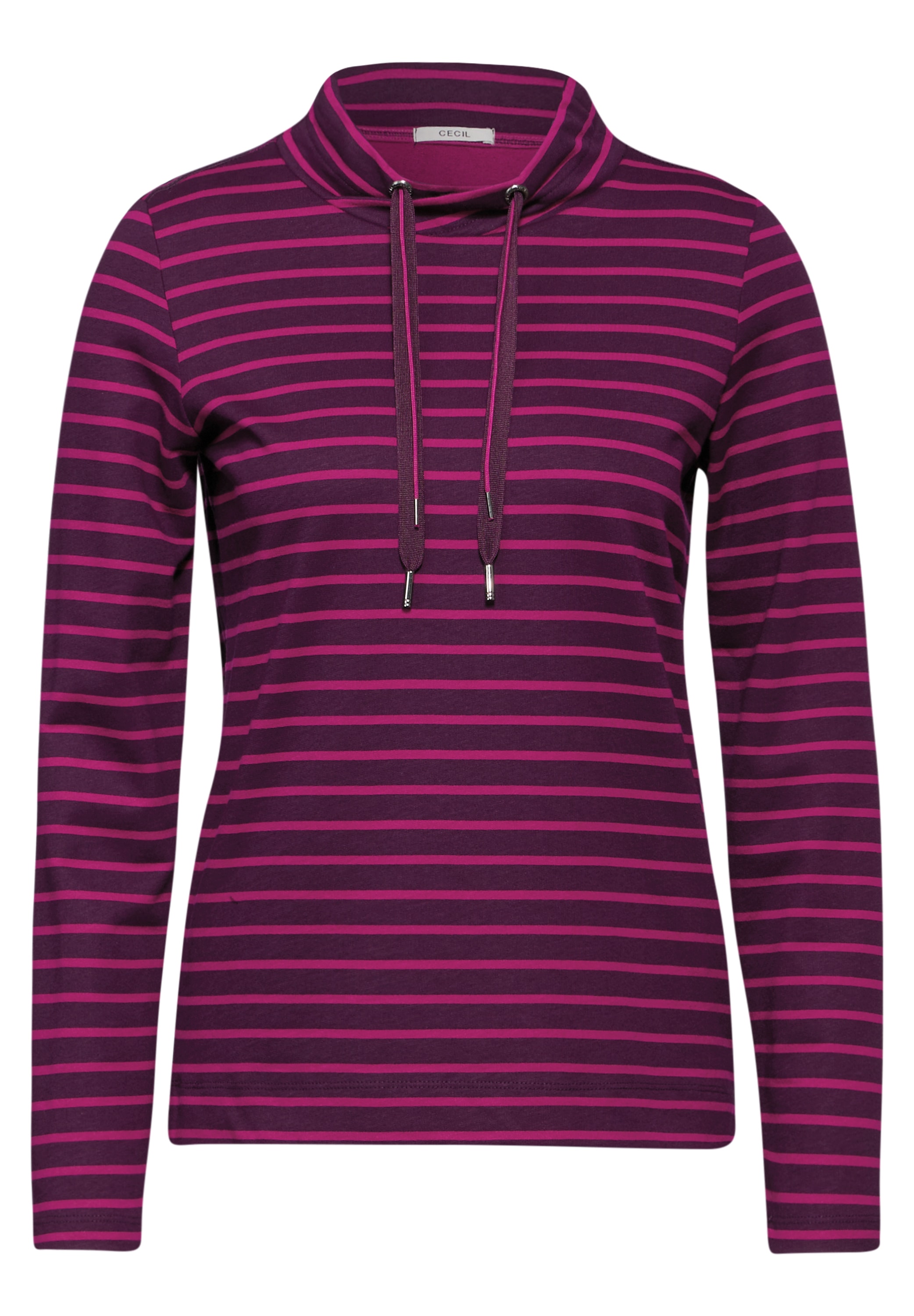 Cecil Langarmshirt, aus softem Materialmix