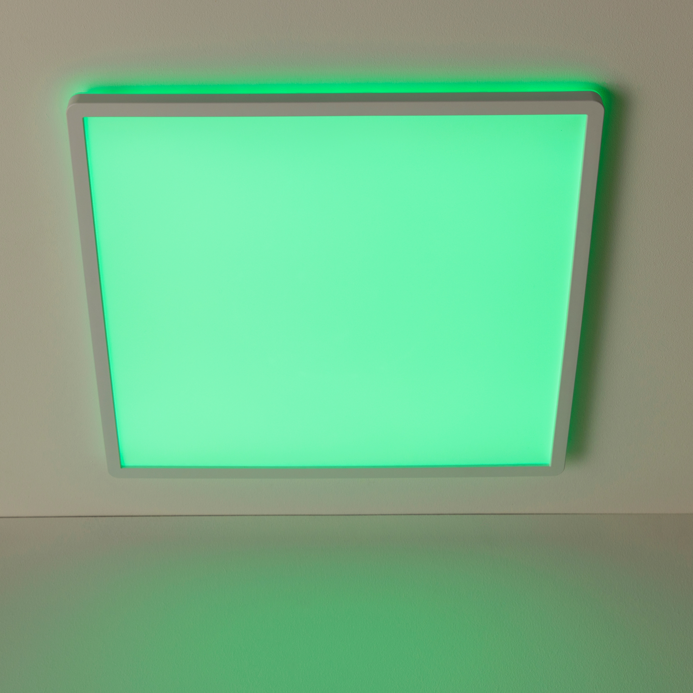 BreLight LED Deckenleuchte »Tanida« LED-Modul 1 Stk. Neutralweiß 42 x 42 cm, RGB, LED, 3000 lm, 4000 K, dimmbar, Fernbedinung, weiß