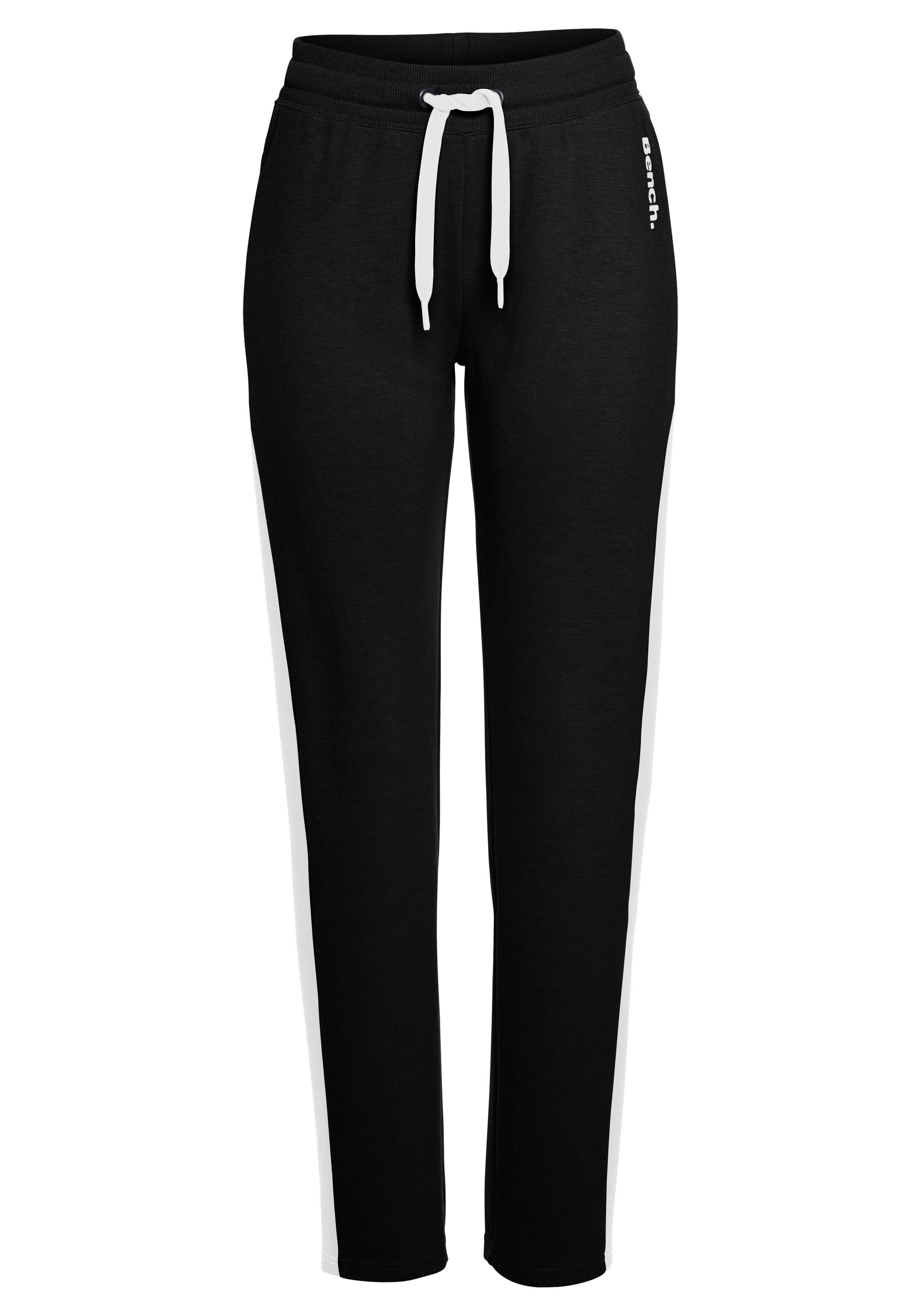 Bench. Loungewear Loungehose, mit Seitenstreifen und geradem Bein, Loungewear